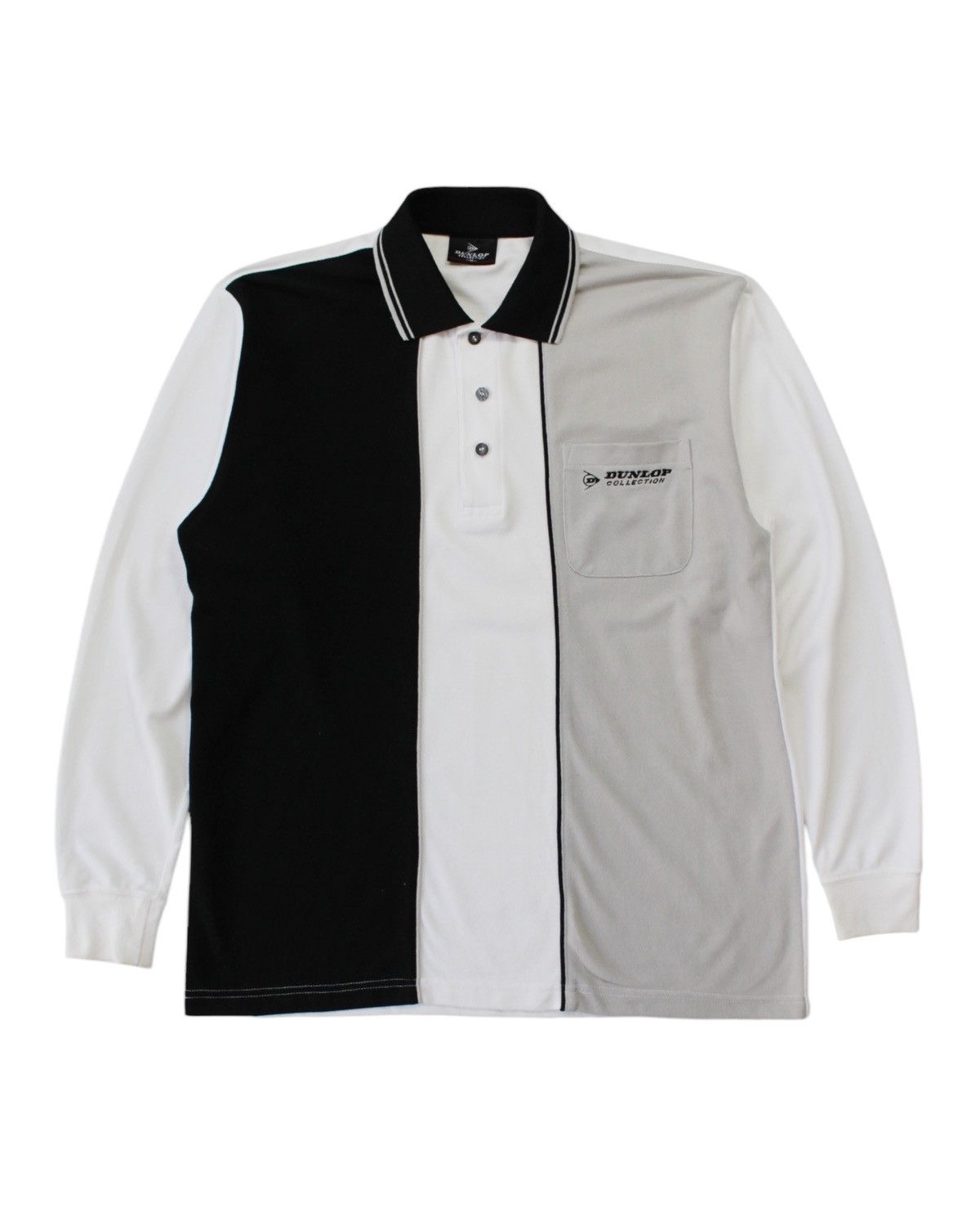 Dunlop × Japanese Brand 2000S DUNLOP COLLECTION LONG SLEEVE POLO SHIRT Size US M / EU 48-50 / 2 - 1 Thumbnail