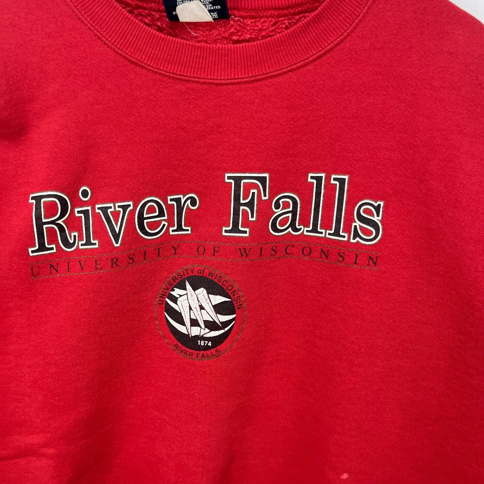 Other Vintage 90s University of Wisconsin River Sweatshirt XL Size ONE SIZE - 2 Thumbnail