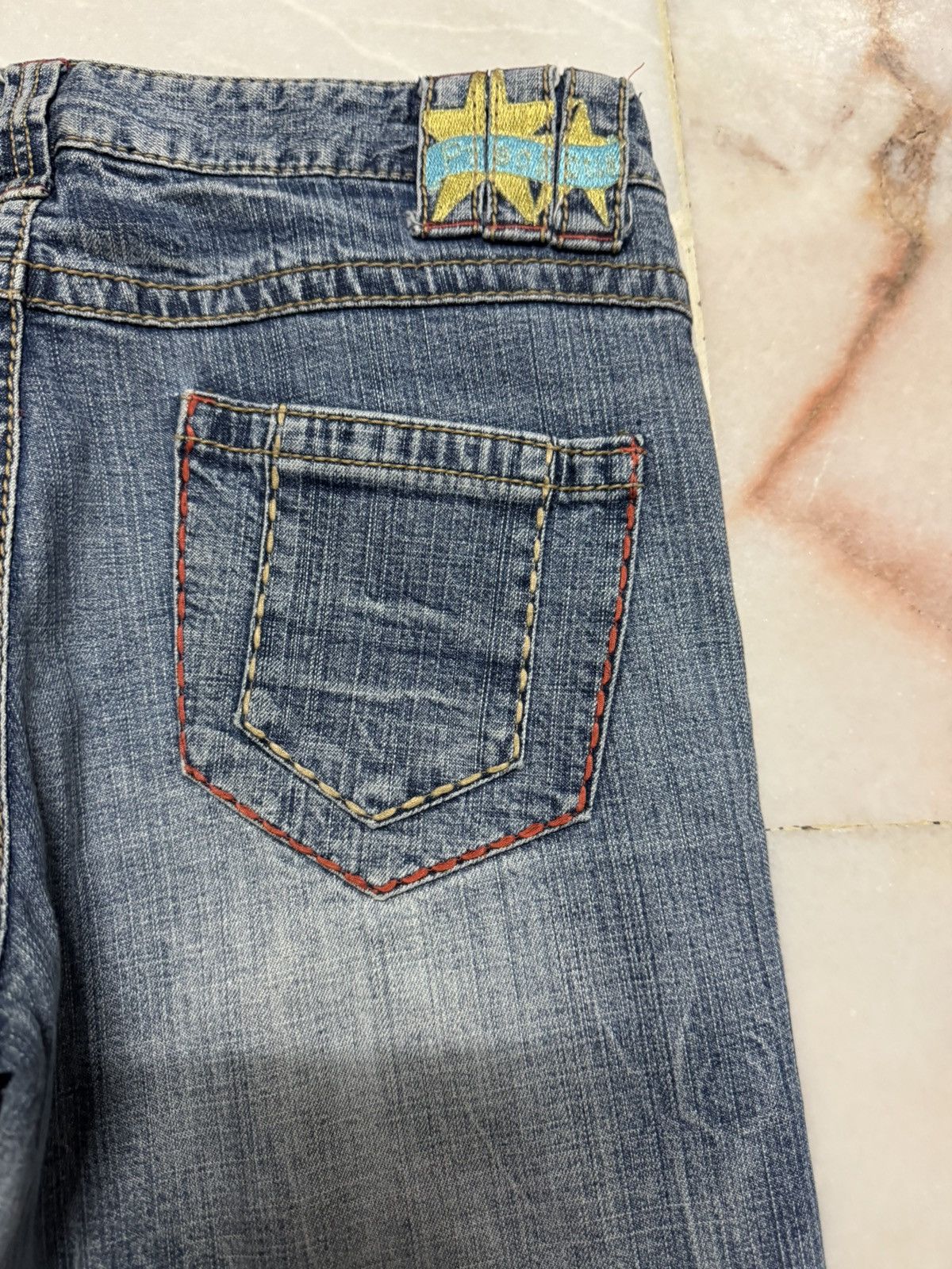 Tornado Mart 💥BAGGY FLARE INSANE💥90's JAPANESE WHISKER BELL BOTTOM JEANS Size US 29 - 15 Thumbnail