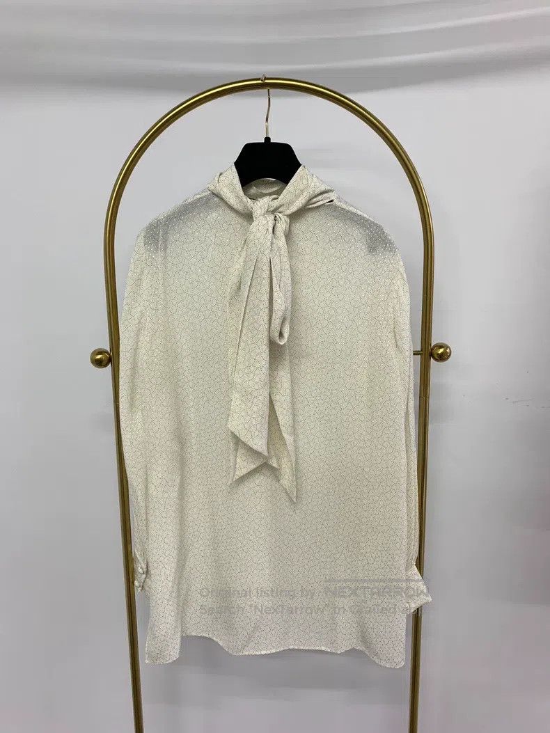 Fendi Fendi White print silk shirt and skirt set Size XS / US 0-2 / IT 36-38 - 3 Thumbnail