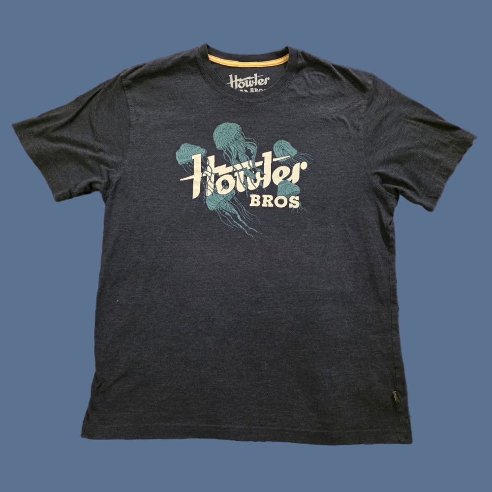 Howler Brothers Howler Brothers Jellyfish Graphic T-Shirt Navy Blue XL Men Short Sleeve Crew Neck Lightweight Breathable Cotton Polyester Graphic Print T-Shirt Size US XL / EU 56 / 4 - 1 Thumbnail