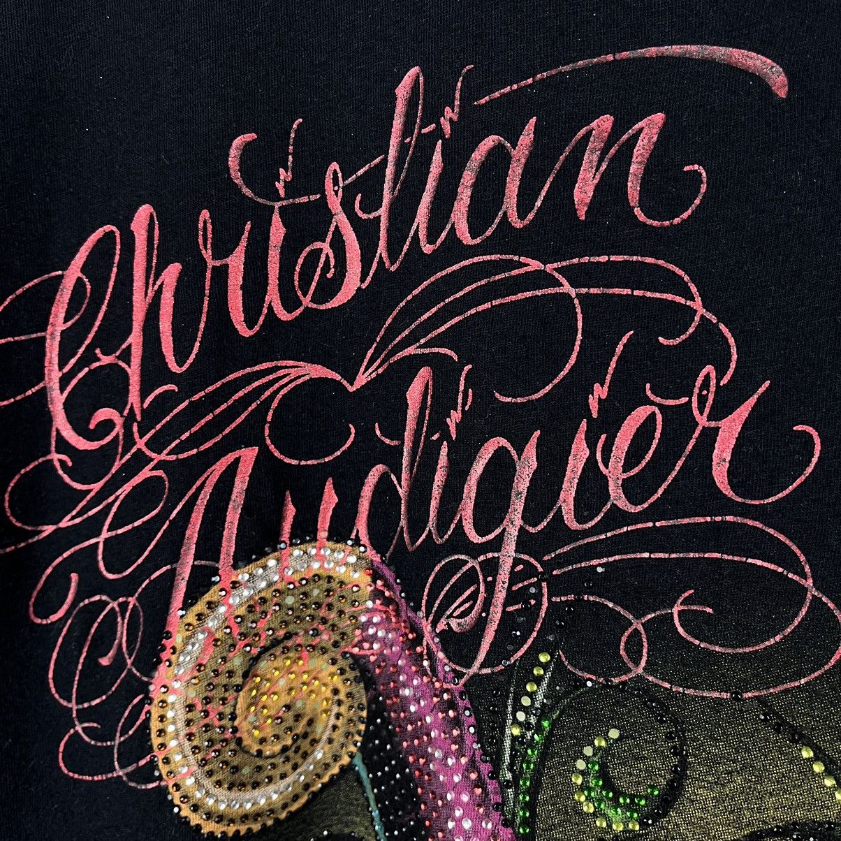 Christian Audigier Vintage Christian Audigier Ed Hardy rare y2k skulls tee 90’s Size US L / EU 52-54 / 3 - 4 Thumbnail