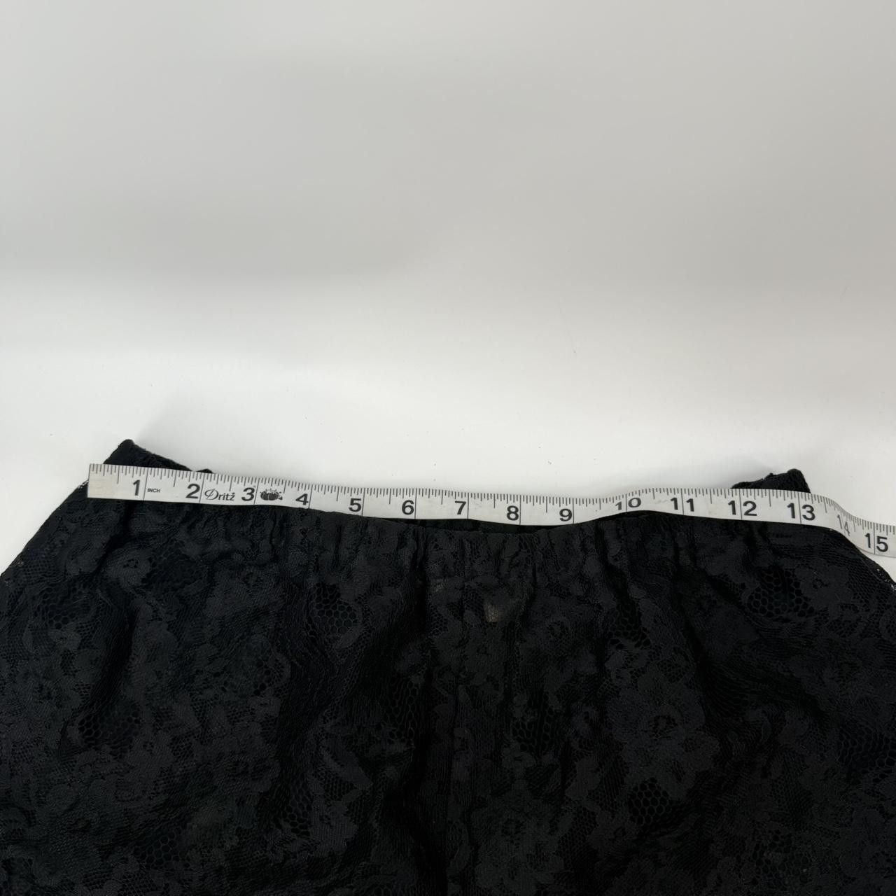 Victoria's Secret Vtg Victoria’s Secret Gold Label Black Lace Tap Shorts M Size 32" / US 10 / IT 46 - 4 Thumbnail