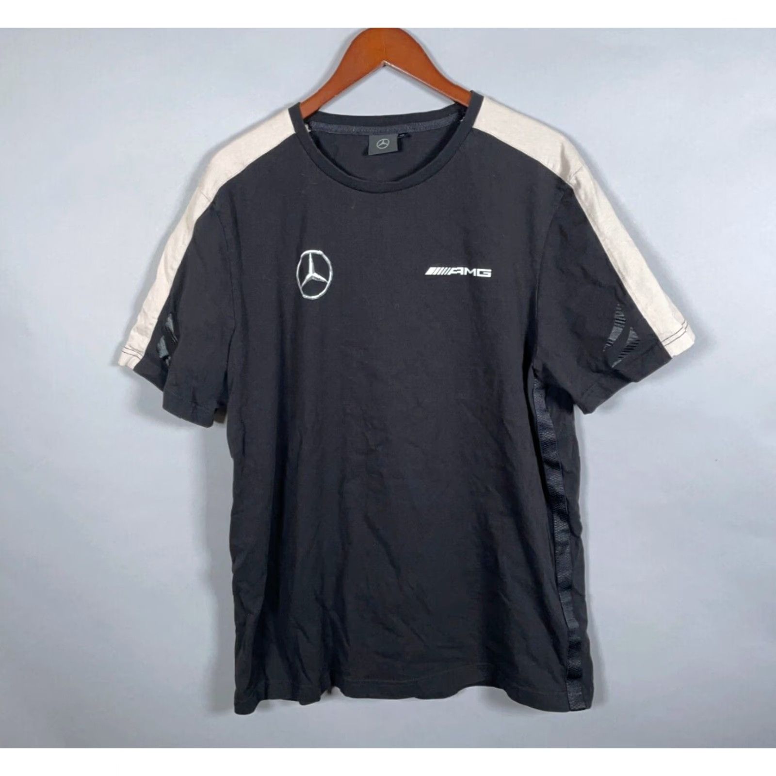 Mercedes-Benz Mercedes-Benz AMG T-Shirt Adult XL Black Gray Graphic Print Double-Sided Slim Fit Mens Size US XL / EU 56 / 4 - 2 Thumbnail