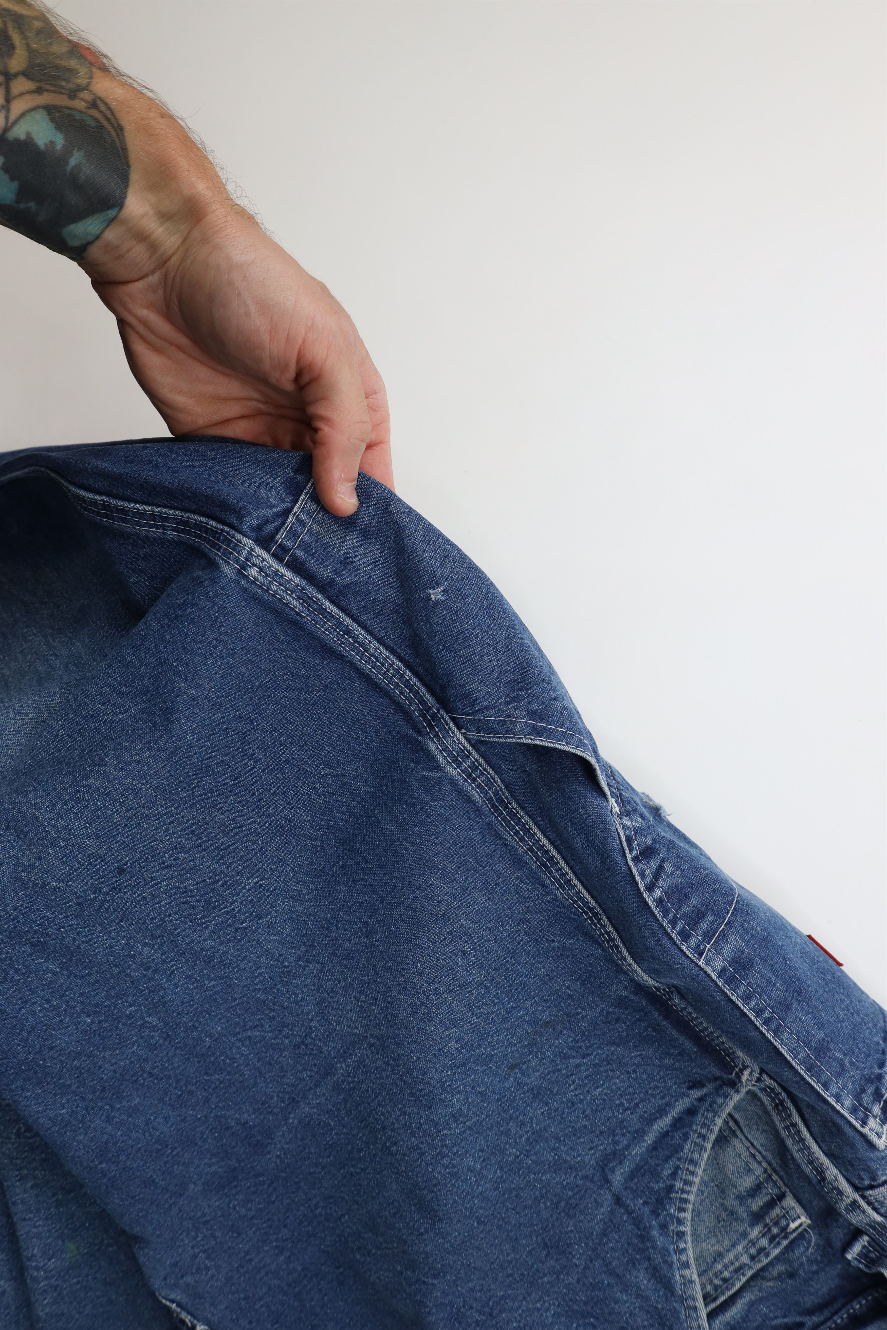 Dickies Vintage 90s Dickies Workwear Wide Leg Dungaree Denim Jeans Size US 38 / EU 54 - 10 Thumbnail