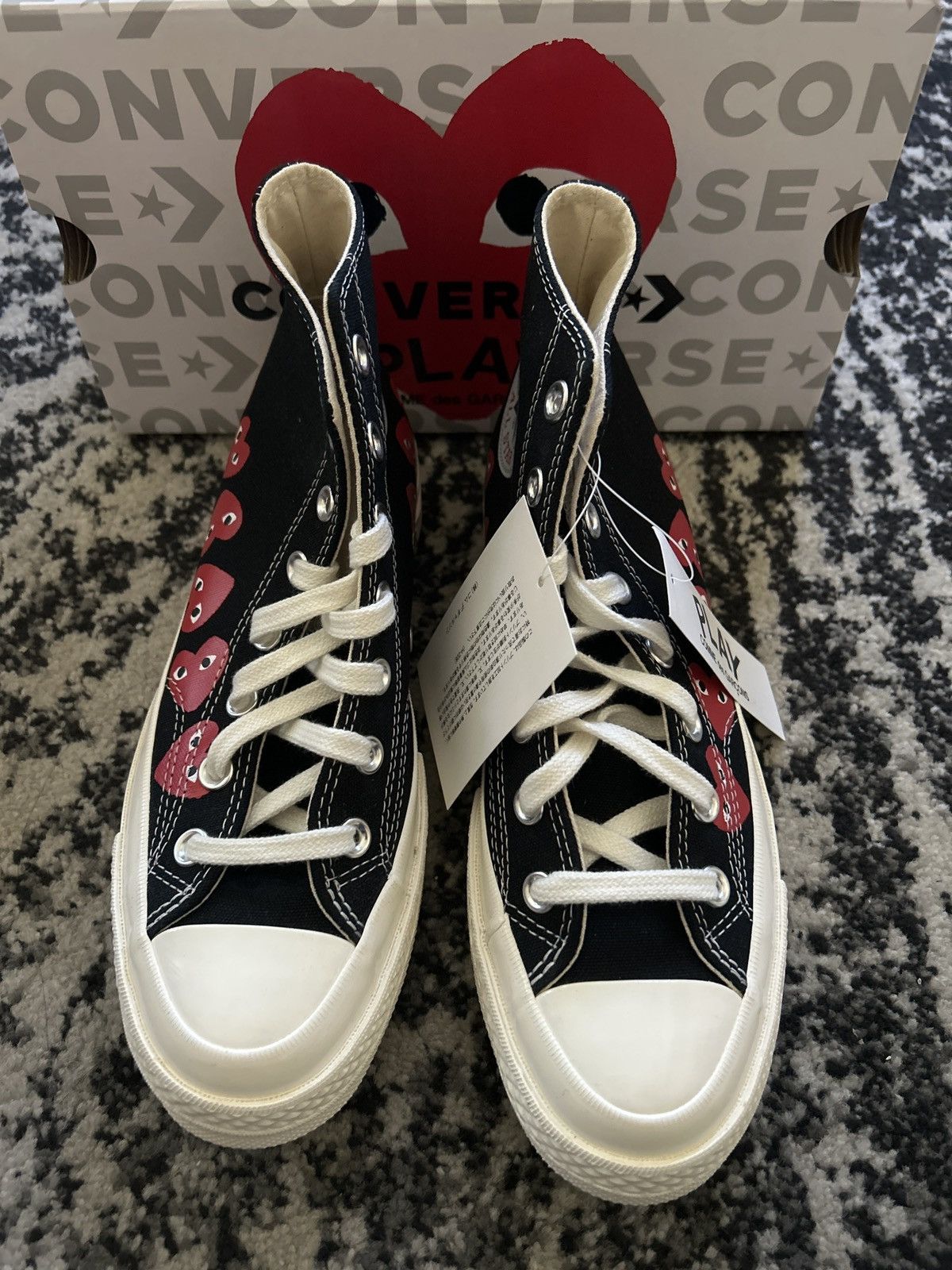 Comme des Garcons PLAY COMME des GARÇONS PLAY Converse Chuck 70 Heart Sneakers Size US 7.5 / IT 37.5 - 7 Thumbnail