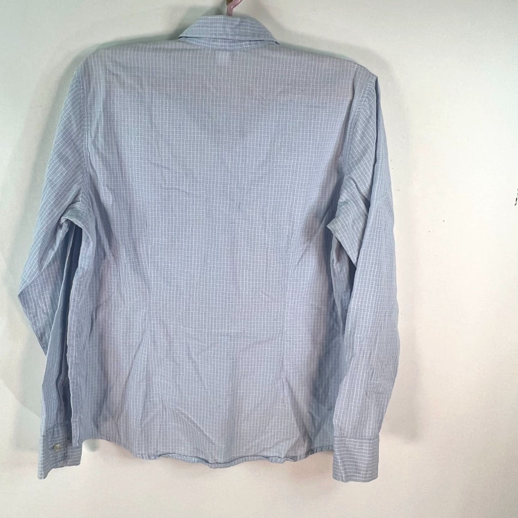 Old Navy Old Navy Womens Long Sleeve Button Down Blue Striped Top Blouse Shirt Size L Size L / US 10 / IT 46 - 6 Thumbnail