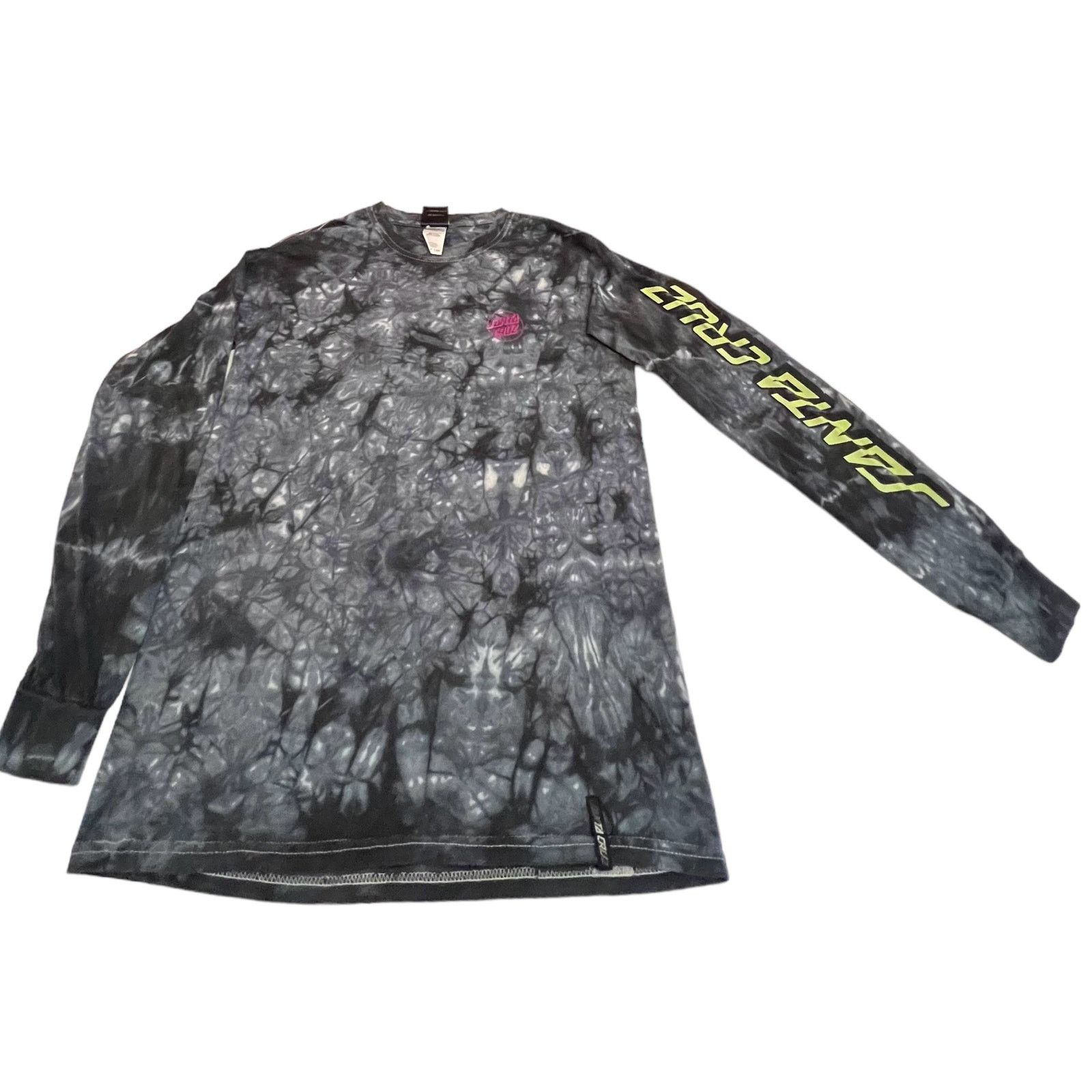 Santa Cruz Skateboards Santa Cruz All Genders Longsleeve Tye Dye Black & Gray Shirt Size US S / EU 44-46 / 1 - 1 Thumbnail