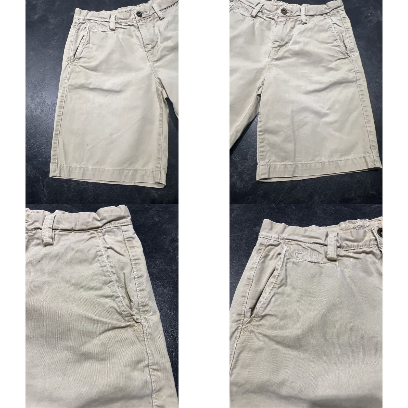 American Eagle Outfitters American Eagle Mens Size 30 Prep Fit Shorts 100% Cotton Cargo Beige Size US 30 / EU 46 - 8 Thumbnail