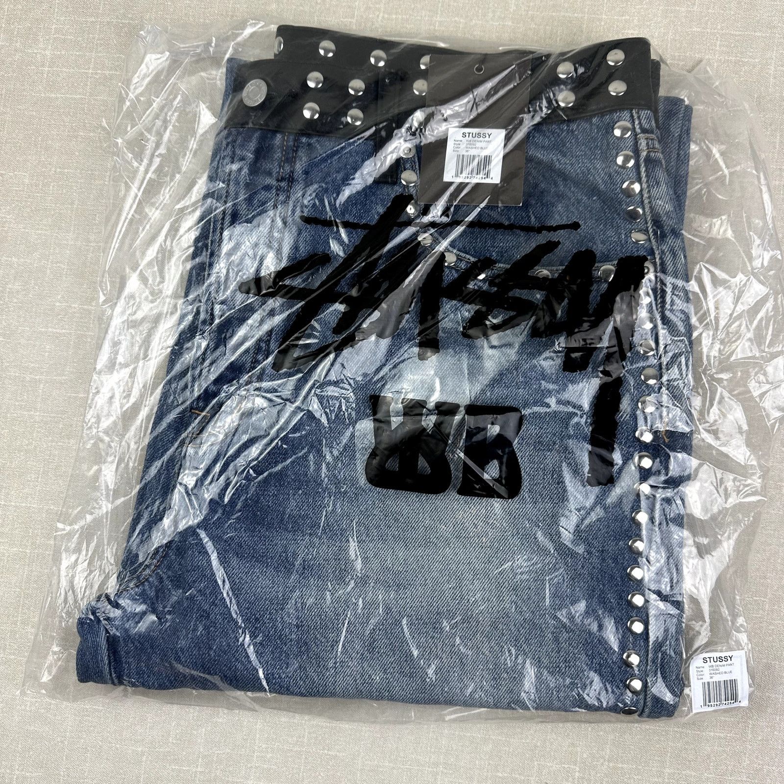Stussy 🖤 Stussy x Wales Bonner Studded Denim Jeans Men 36 Size US 36 / EU 52 - 5 Thumbnail