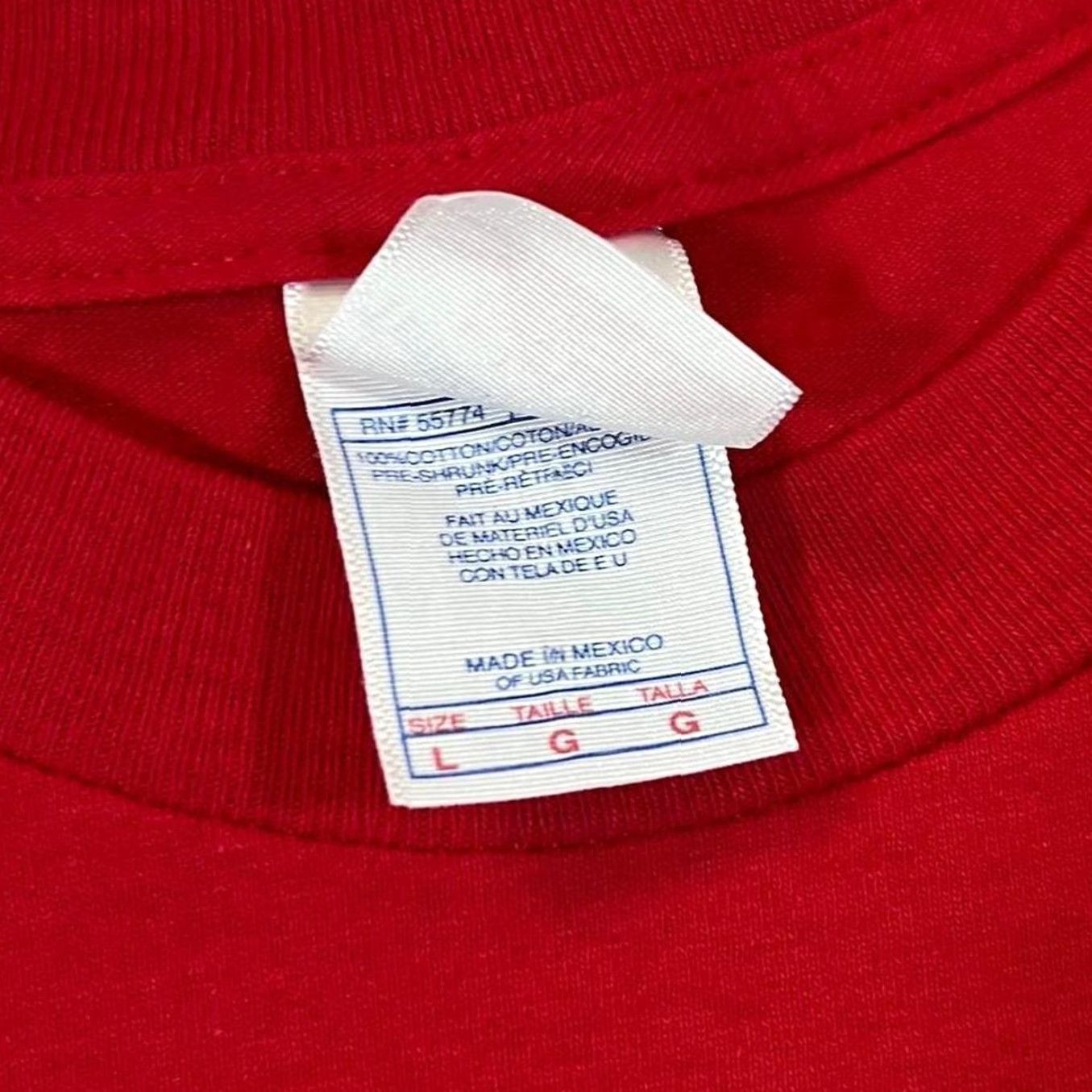 Vintage Vintage Unbranded T-Shirt Graphic Red L Men Short Sleeve Cotton 1990s Temptation Skater Spellout Size US L / EU 52-54 / 3 - 4 Thumbnail