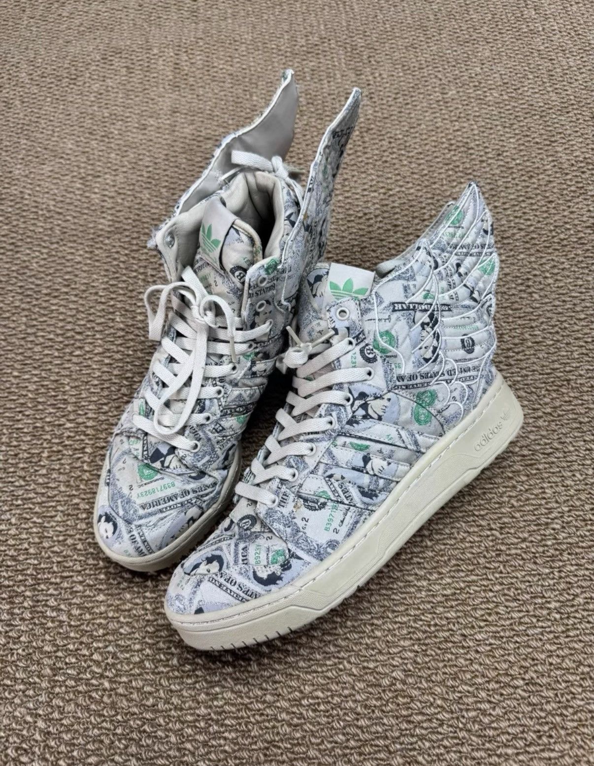 Adidas Adidas Jeremy Scott JS Wings 2.0 Dollar G95773 K37 Size US 9.5 / EU 42-43 - 3 Thumbnail