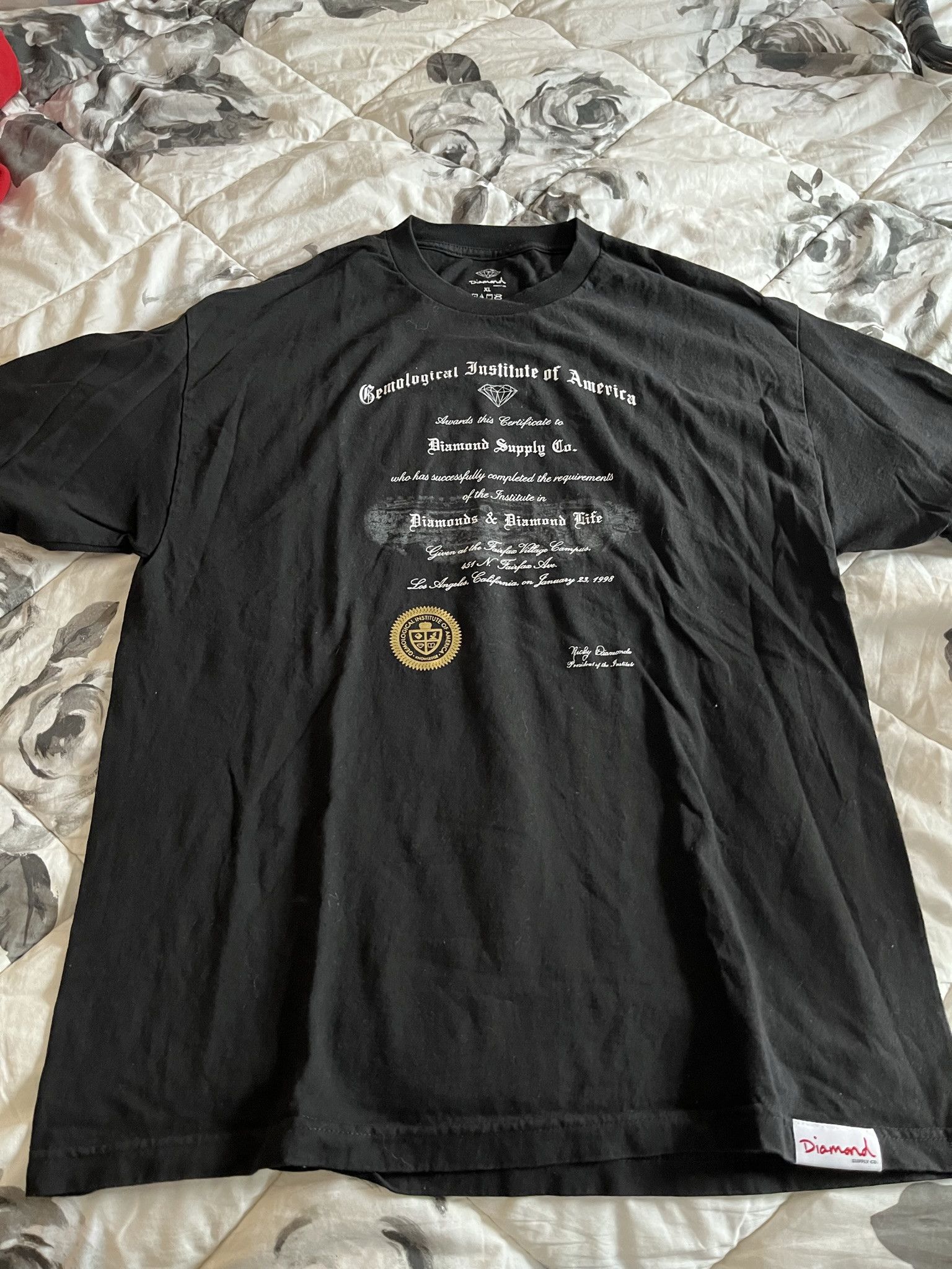 Diamond Supply Co. Diamond Supply Co - Men's XL - Gemological Institute Size US XL / EU 56 / 4 - 1 Preview