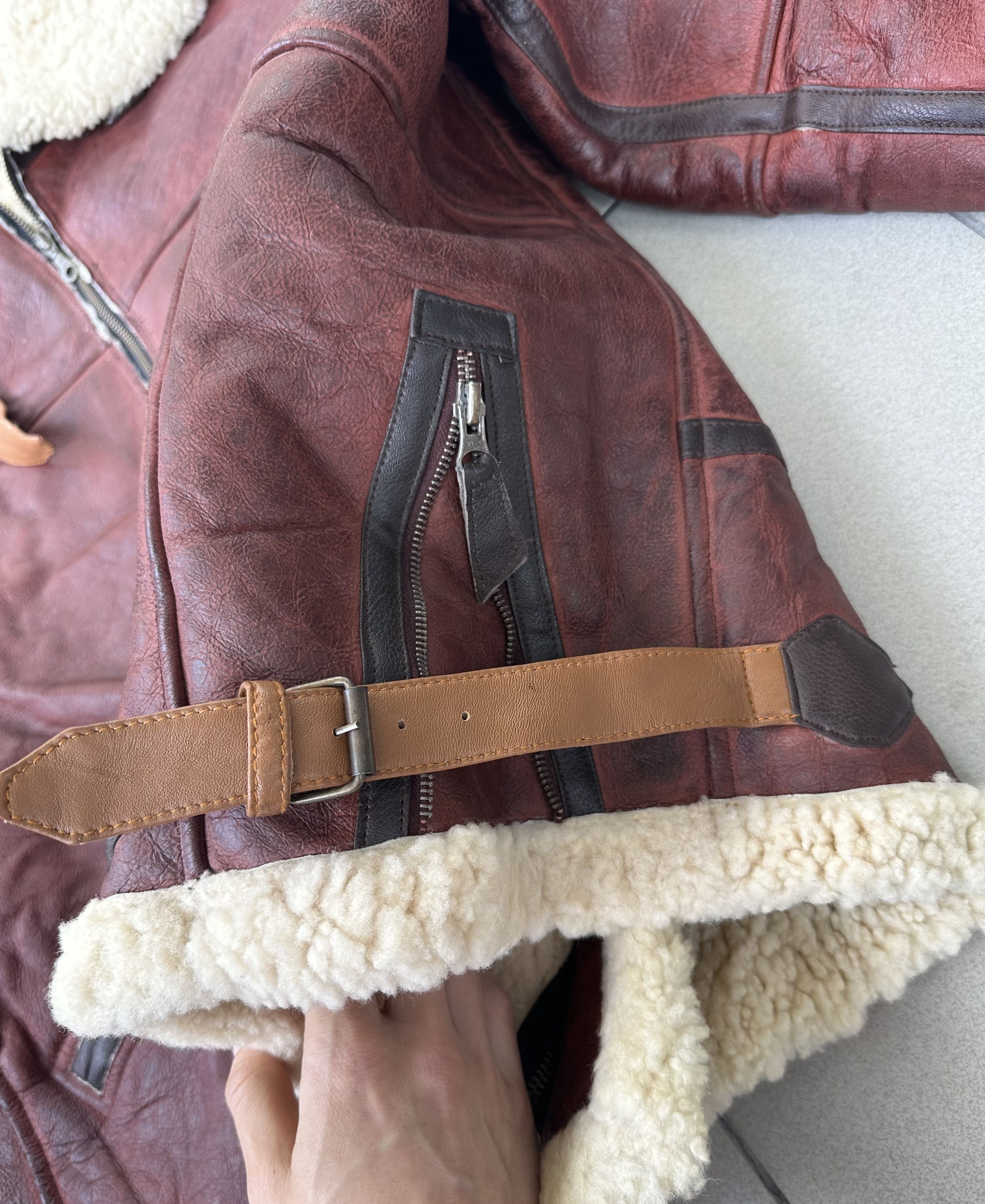Vintage Rare Vintage Aviator leather jacket sheepskin shearling B-2 Size US XXL / EU 58 / 5 - 7 Thumbnail