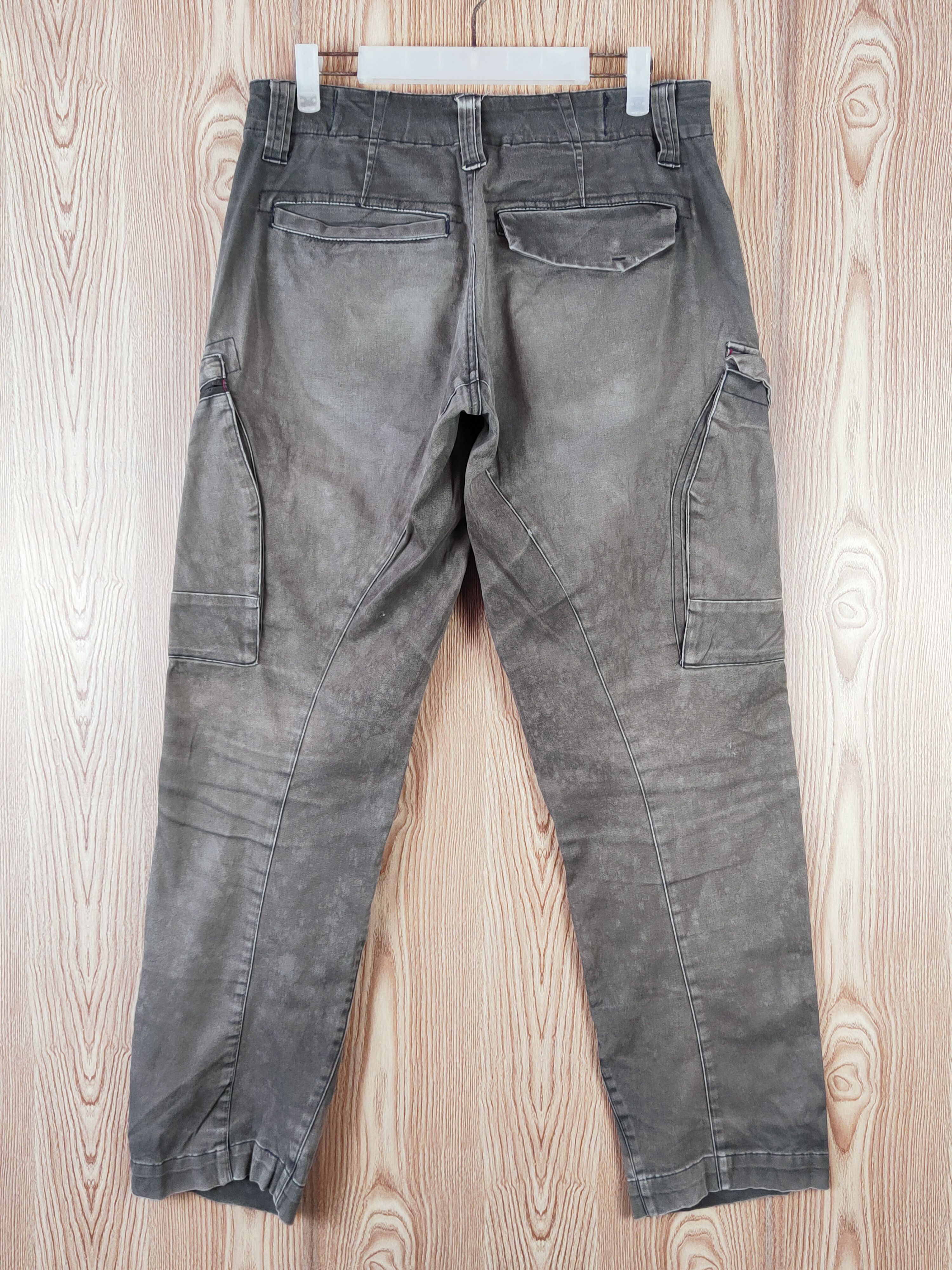 Japanese Brand Xebec Dark Gray Faded Multipocket Tactical Cargo Pants #W623 Size US 31 - 8 Thumbnail