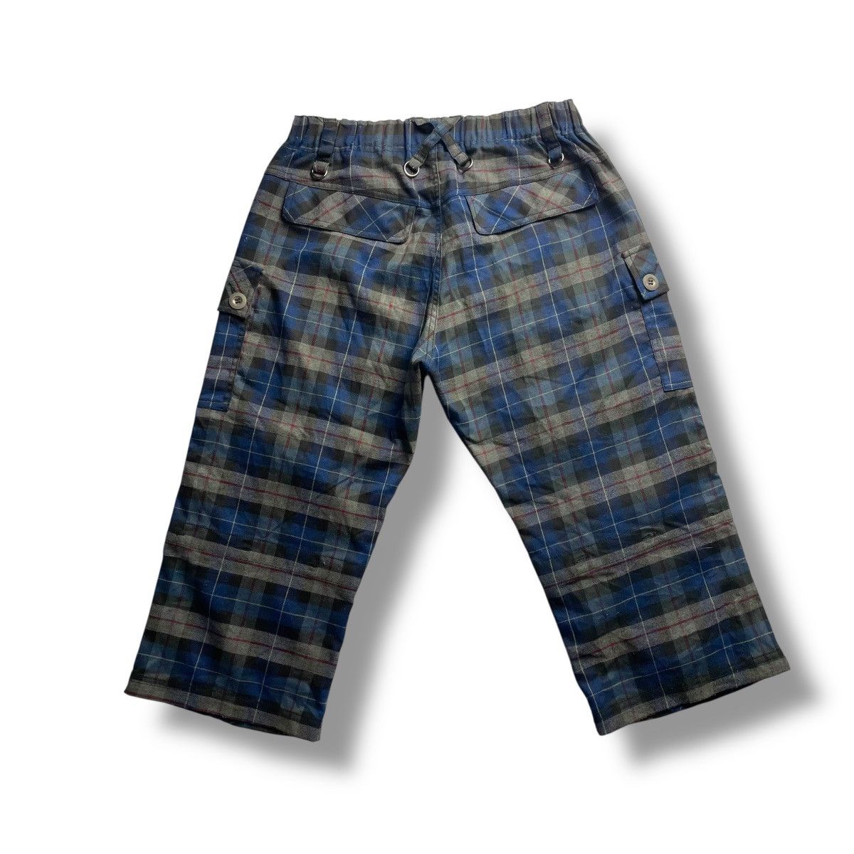 Hysteric Glamour 🇯🇵 UNISEX ALGONQUINS BONDAGE CHECKERED 3Q PANTS Size US 29 - 2 Thumbnail
