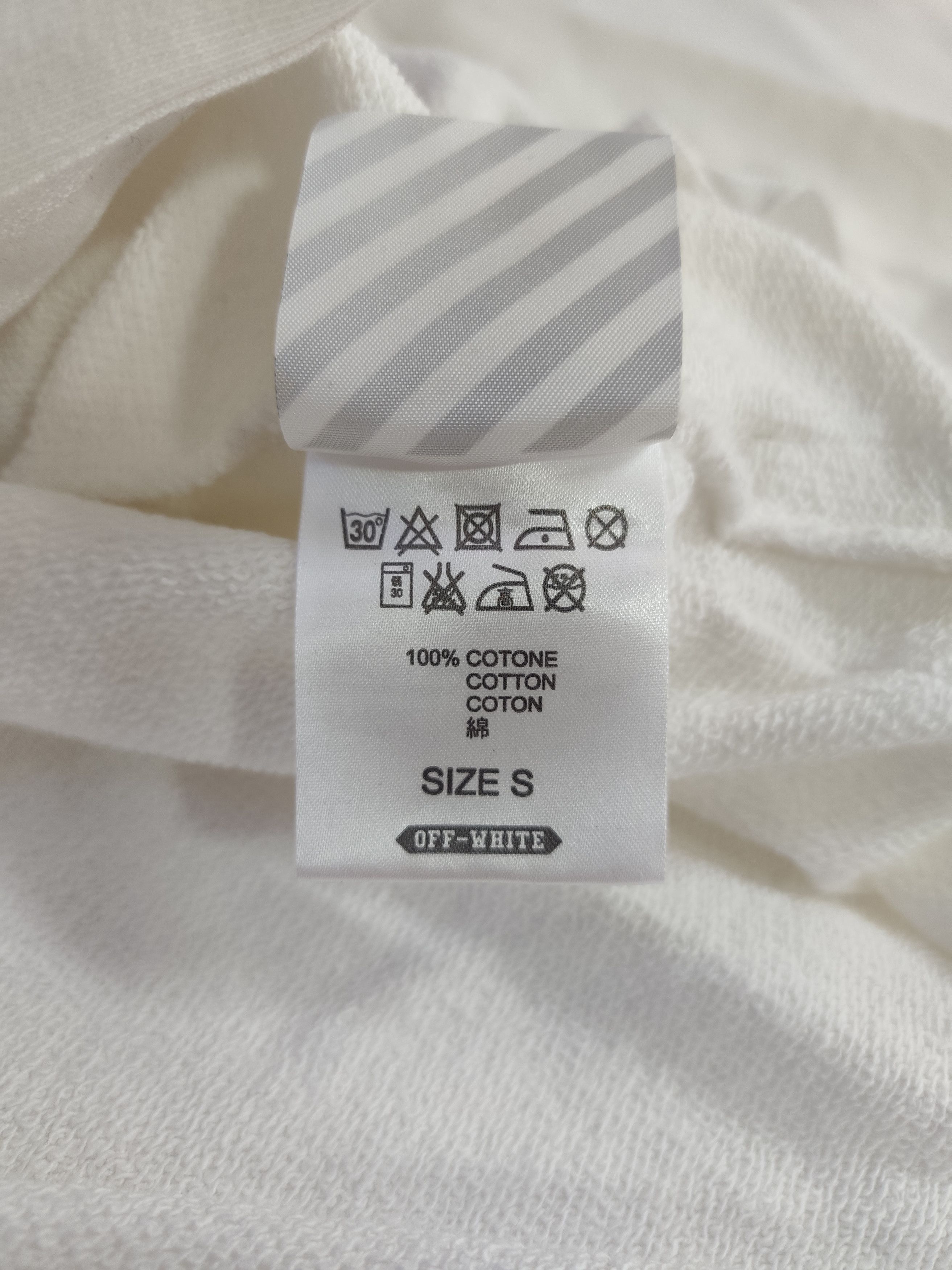 Off-White Off-White "Blue Collar Hoodie" Size US S / EU 44-46 / 1 - 6 Thumbnail