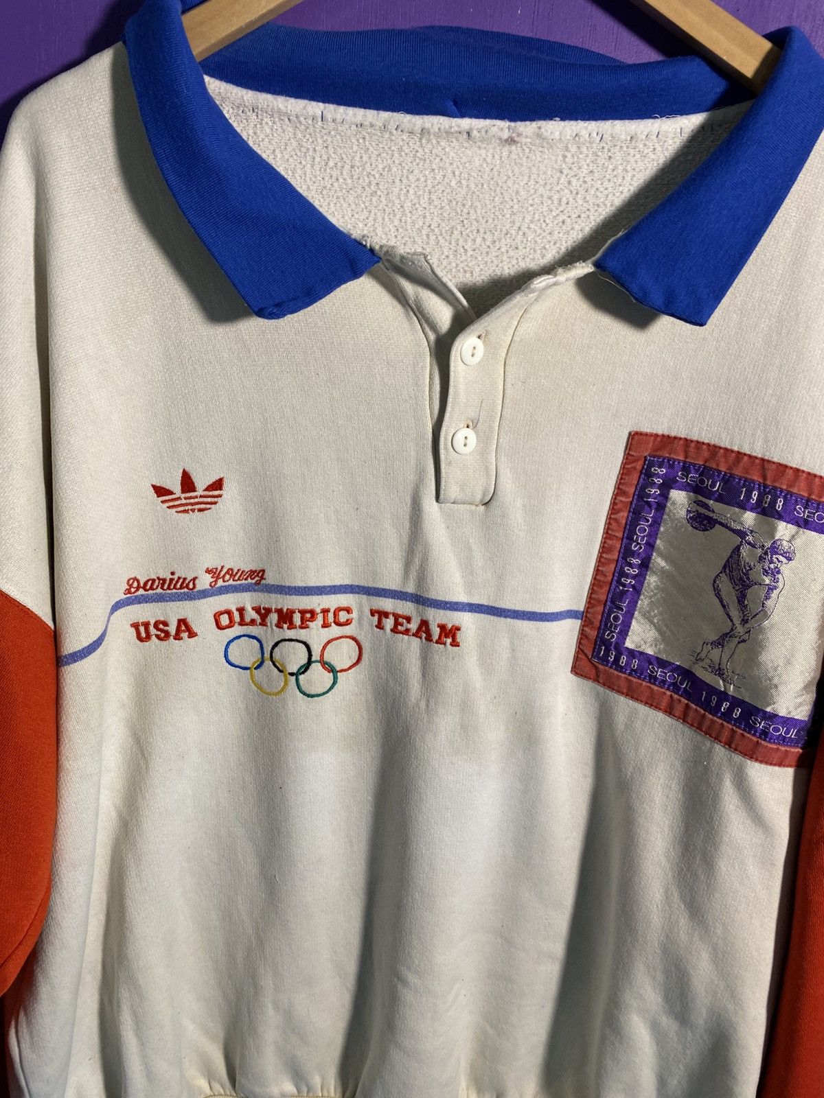Adidas Vintage 1988 Adidas Seoul Olympics Darius young crewneck Size US XL / EU 56 / 4 - 3 Thumbnail