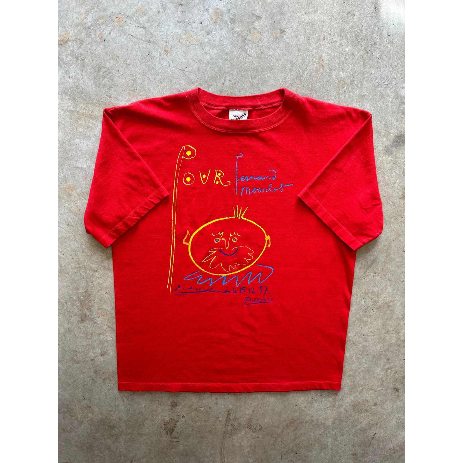 Vintage Vintage Pablo Picasso Fernand Mourlot 95 Graphic T Shirt LG Size US L / EU 52-54 / 3 - 1 Thumbnail