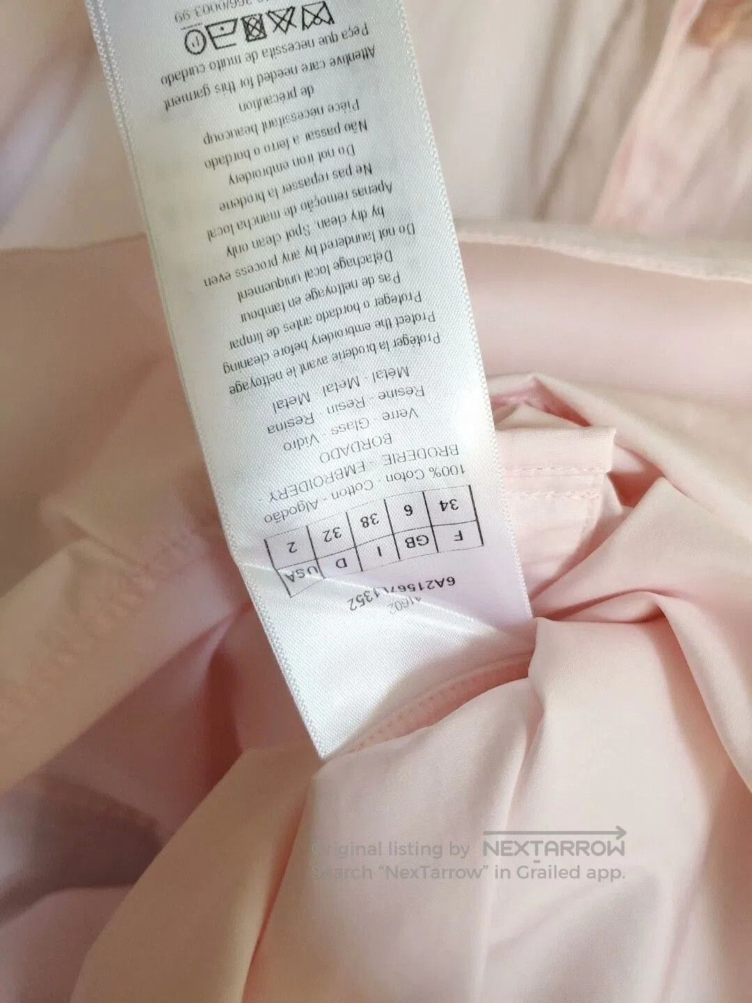 Dior pink shirt dress with diamond bee detail. Size US M / EU 48-50 / 2 - 3 Thumbnail