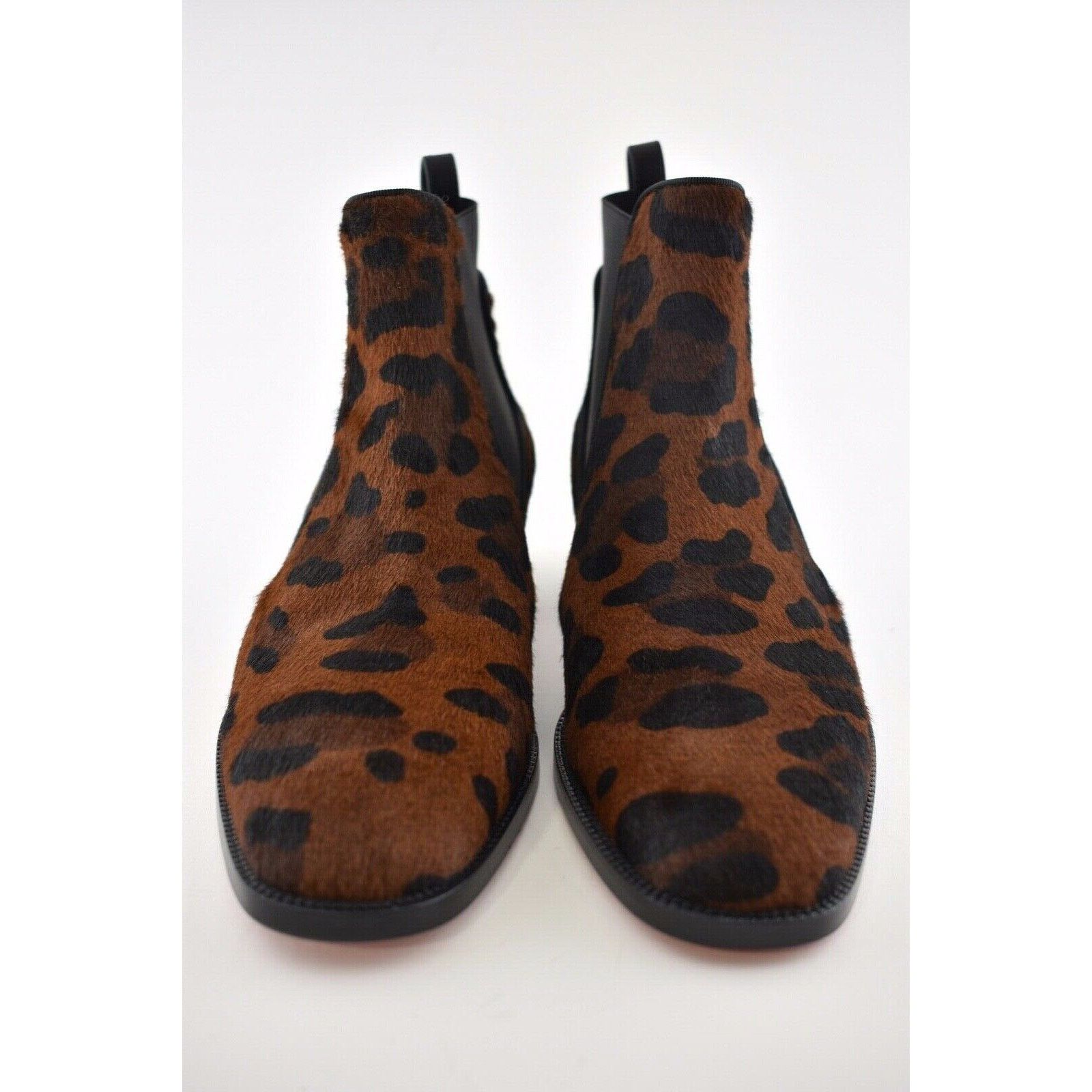 Christian Louboutin Christian Louboutin Marmada Flat Black Leopard Pony Fur Size US 7.5 / IT 37.5 - 5 Thumbnail