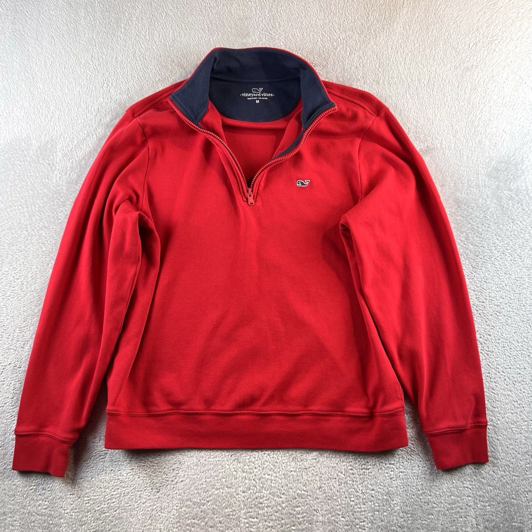 Vineyard Vines Vineyard Vines Solid Red 1/4 Zip Pullover Mens M Shirt Sweater Zipper Logo Classic Size US M / EU 48-50 / 2 - 2 Thumbnail