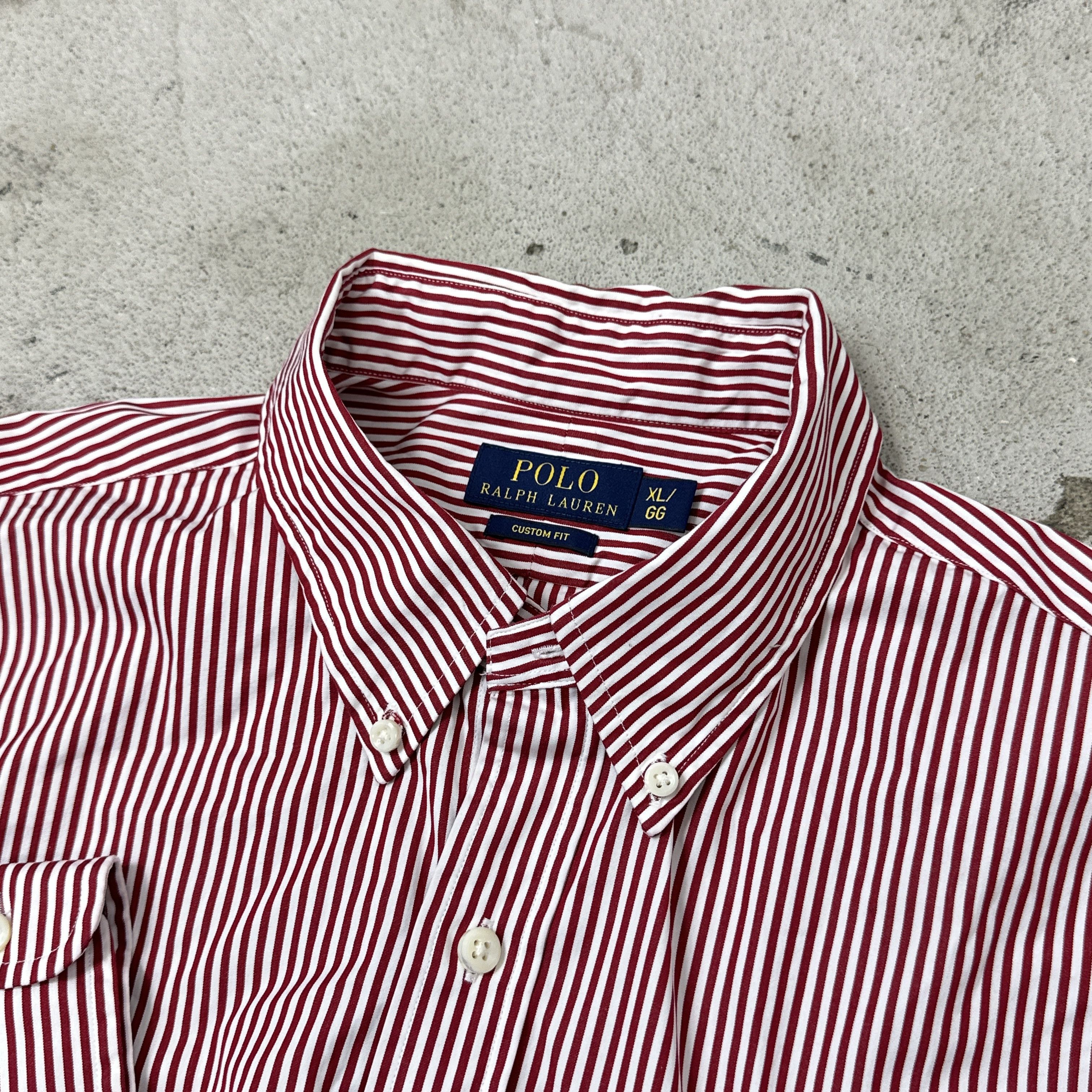 Polo Ralph Lauren Vintage Pinstripe Button Down Polo Ralph Lauren Shirt Y2K Size US XL / EU 56 / 4 - 4 Thumbnail