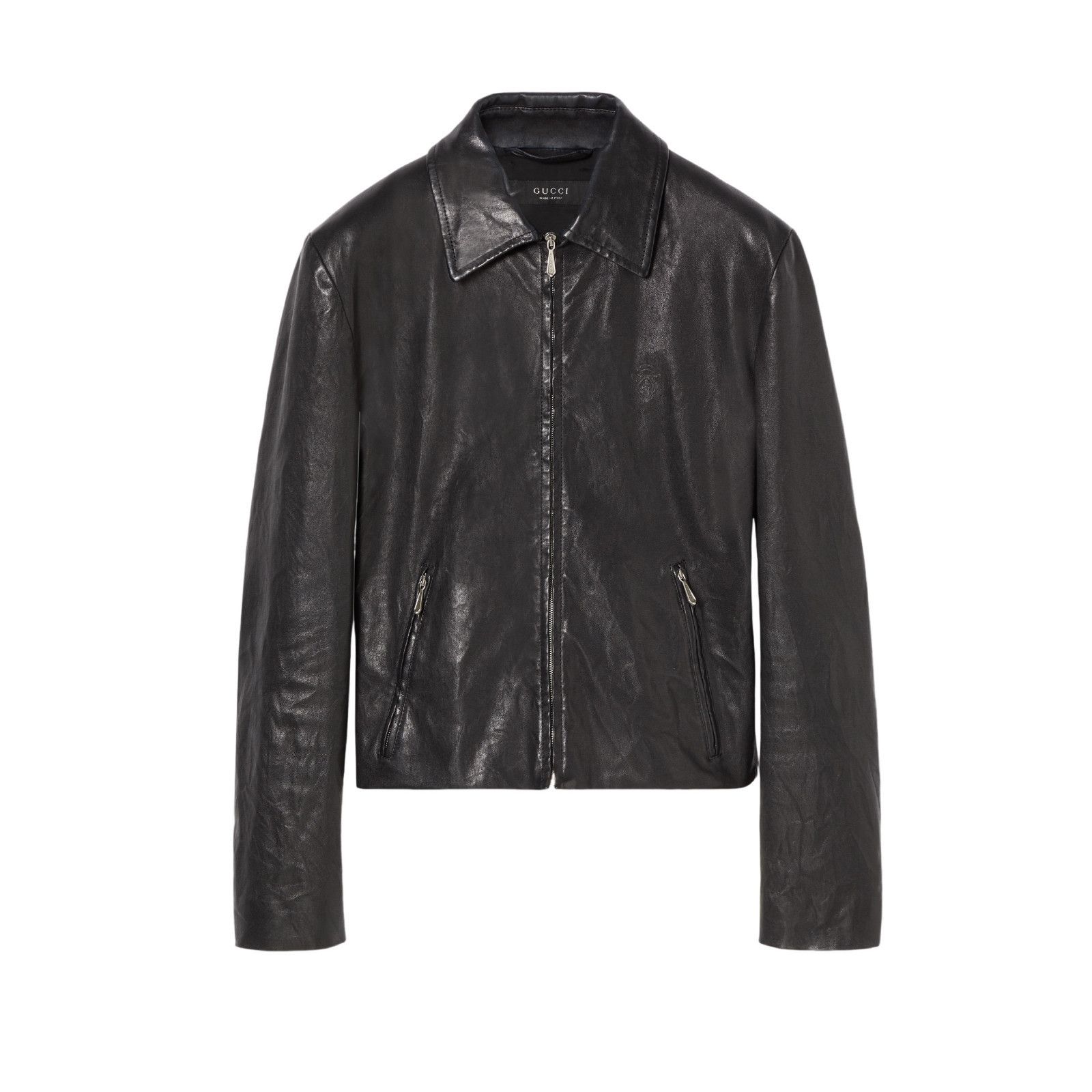 Gucci GUCCI $6900 Black Nappa Leather Jacket New & Authentic (Men' Size US S / EU 44-46 / 1 - 1 Preview