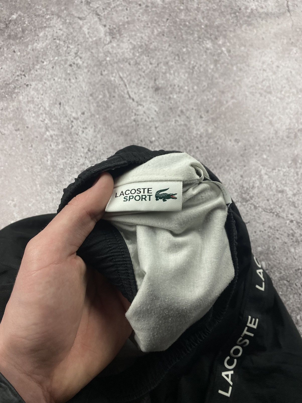 Lacoste × Vintage Vintage Lacoste Drill Track Pants Nylon Y2K Joggers Striped Size US 32 / EU 48 - 11 Thumbnail