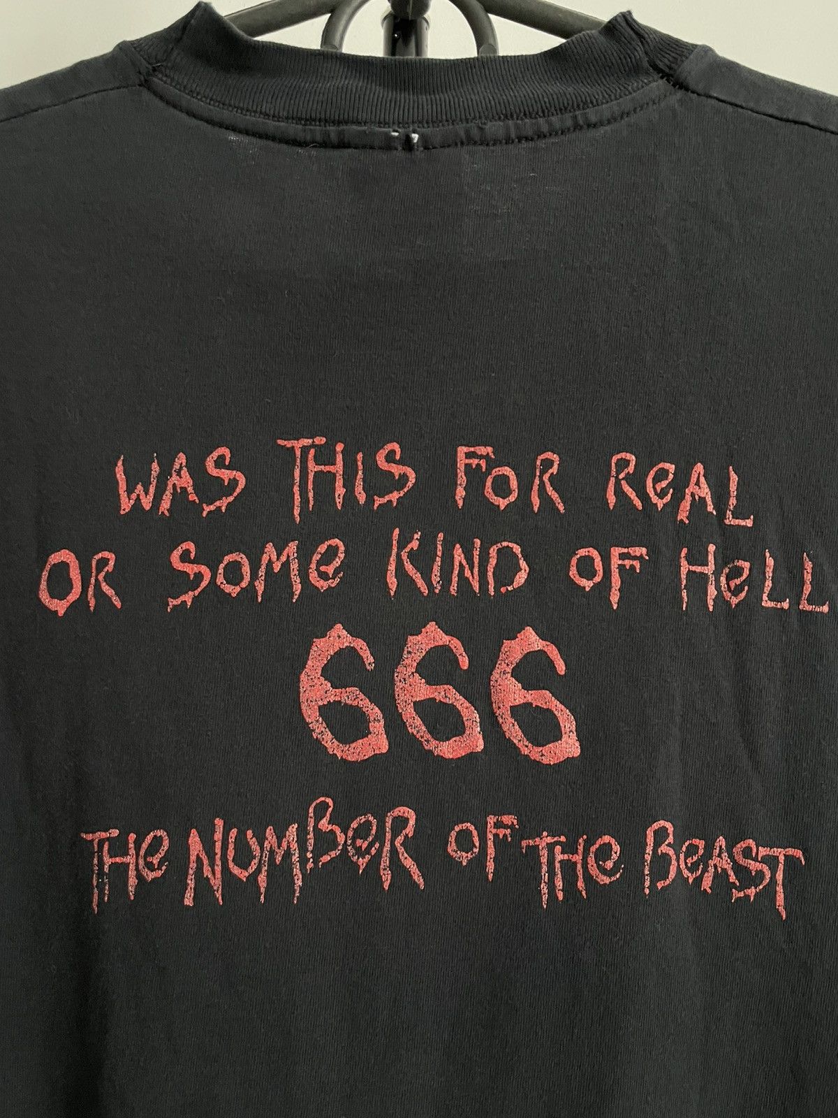 Band Tees Vintage 1982 Iron Maiden “The Number of the Beast” Band Tee Size US L / EU 52-54 / 3 - 6 Thumbnail