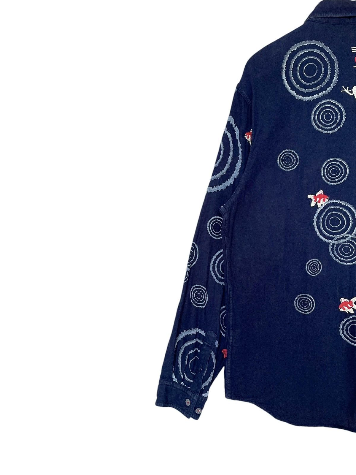Japanese Brand Vintage Japanese Brand Sanmaruichi Sukajan Shirt 1990s Size US XXL / EU 58 / 5 - 5 Thumbnail