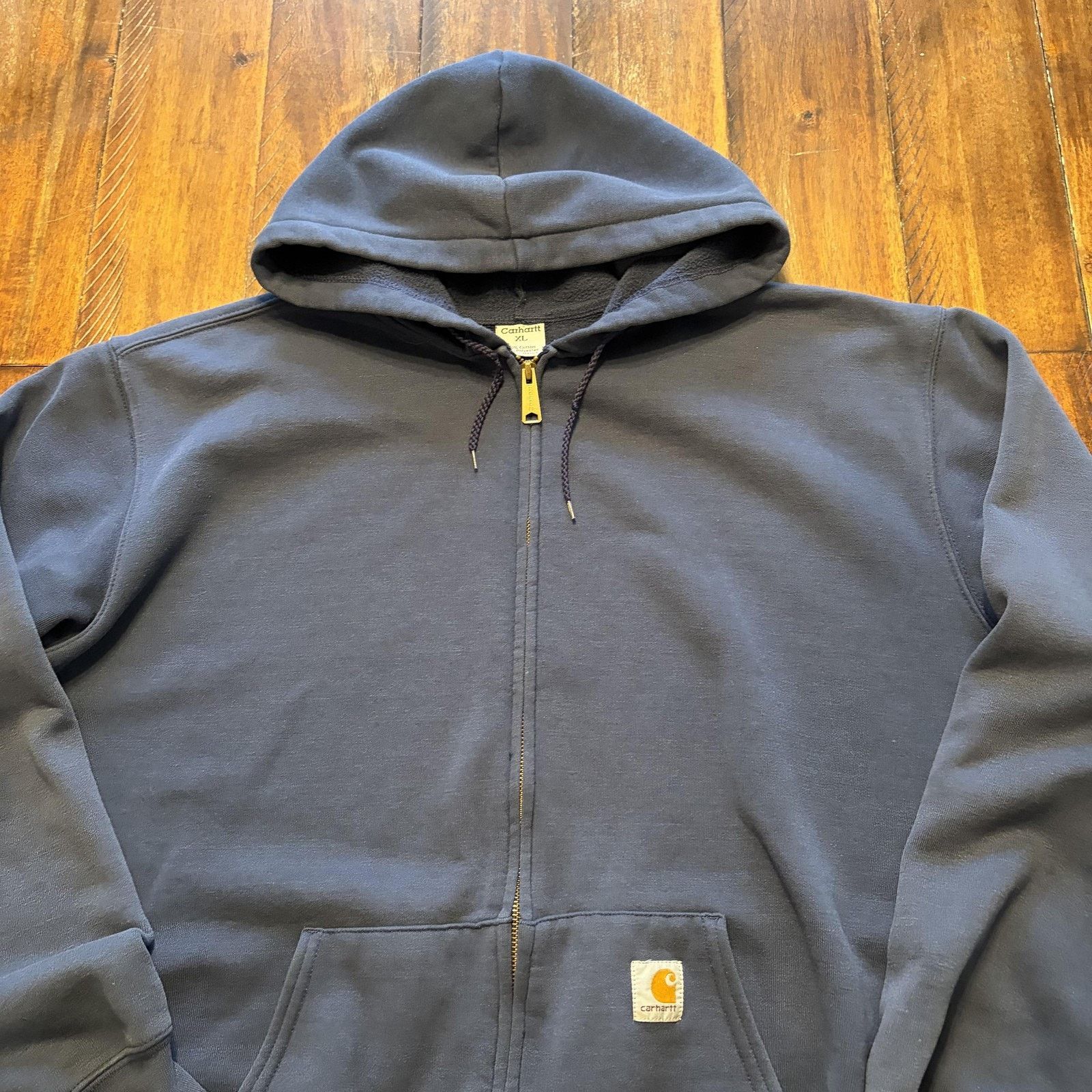 Carhartt Carhartt Hoodie Sweatshirt Mens XL Fleece Full Zip Workwear Size US XL / EU 56 / 4 - 3 Thumbnail