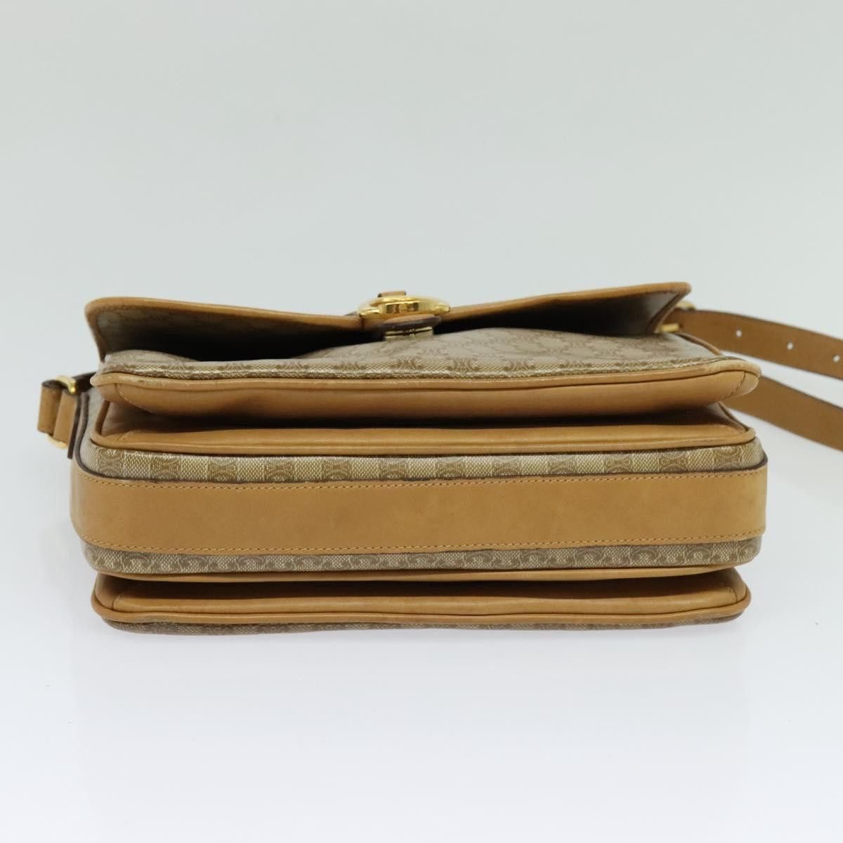 Celine CELINE Macadam Canvas Shoulder Bag Pvc Brown Gold Size ONE SIZE - 9 Thumbnail