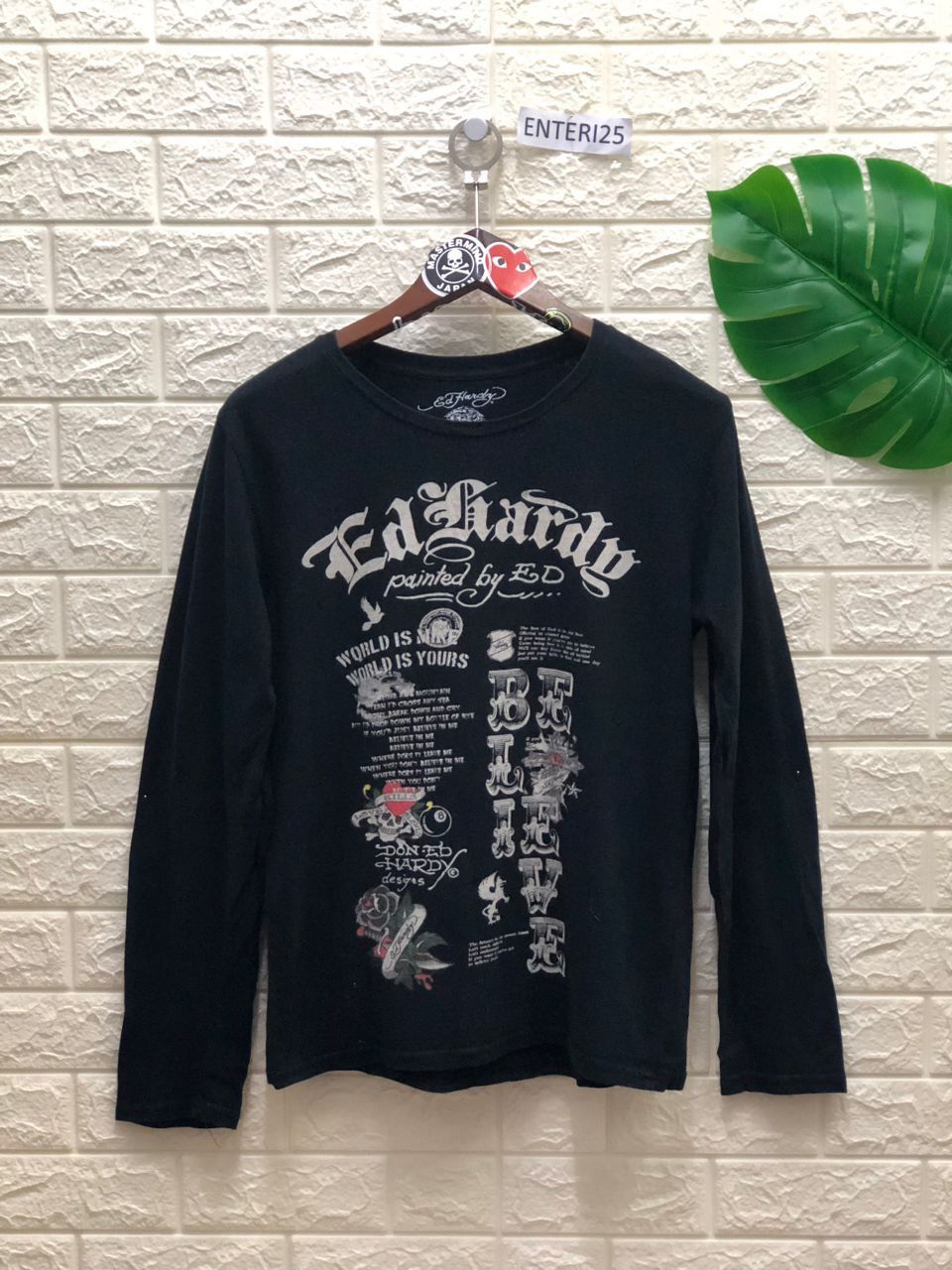 Christian Audigier Vintage CHRISTIAN AUDIGER Full Print Long Sleeve Size US L / EU 52-54 / 3 - 1 Thumbnail