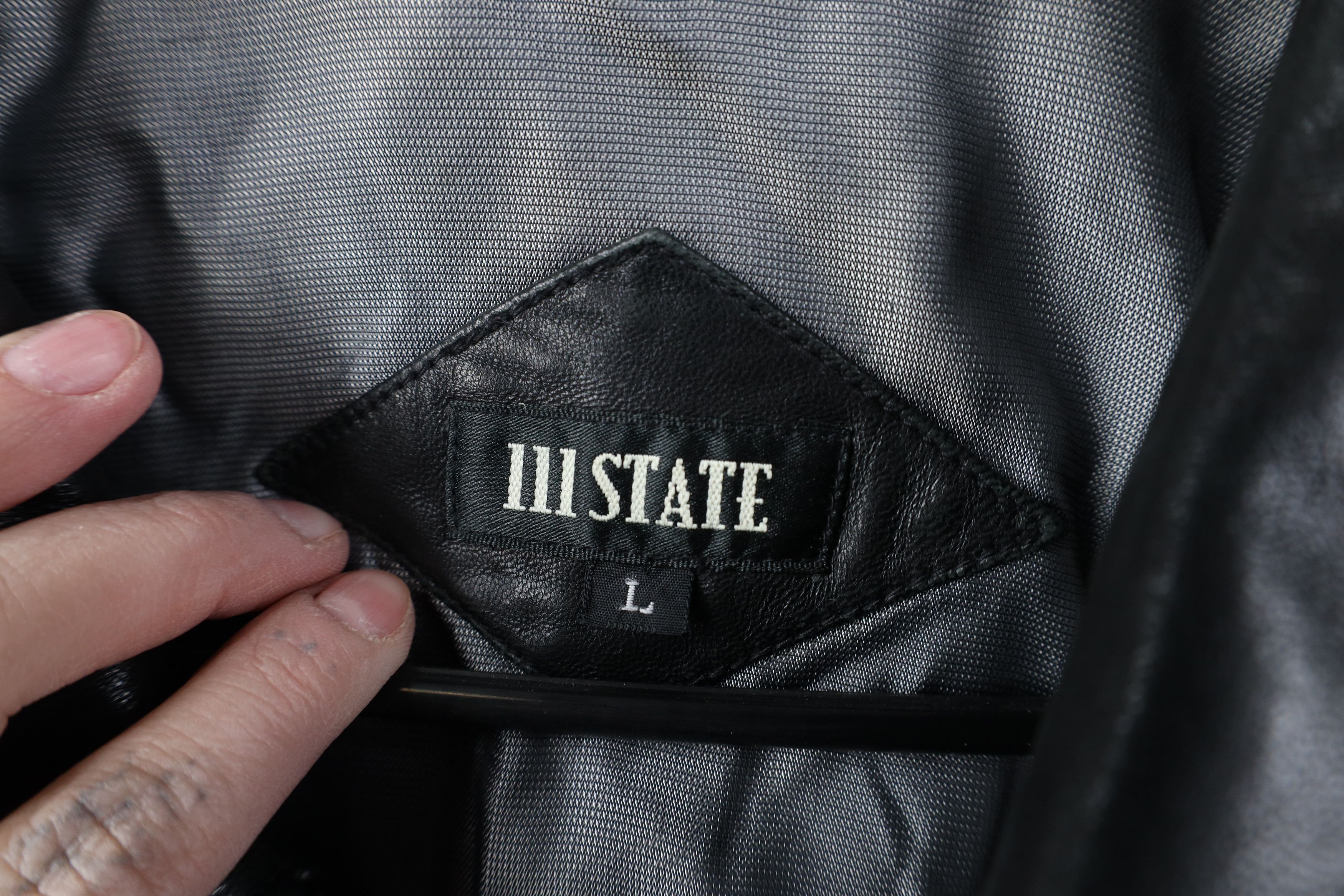 Vintage Vintage 90s Streetwear Soft Leather Collared Jacket Black Size US L / EU 52-54 / 3 - 8 Thumbnail