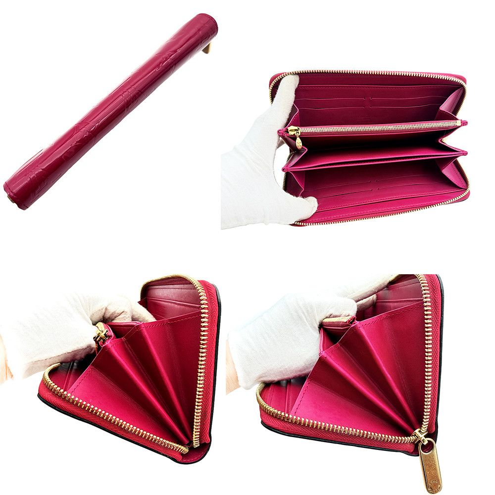 Louis Vuitton Louis Vuitton Patent Leather Wallet Rose-Red Size ONE SIZE - 6 Thumbnail