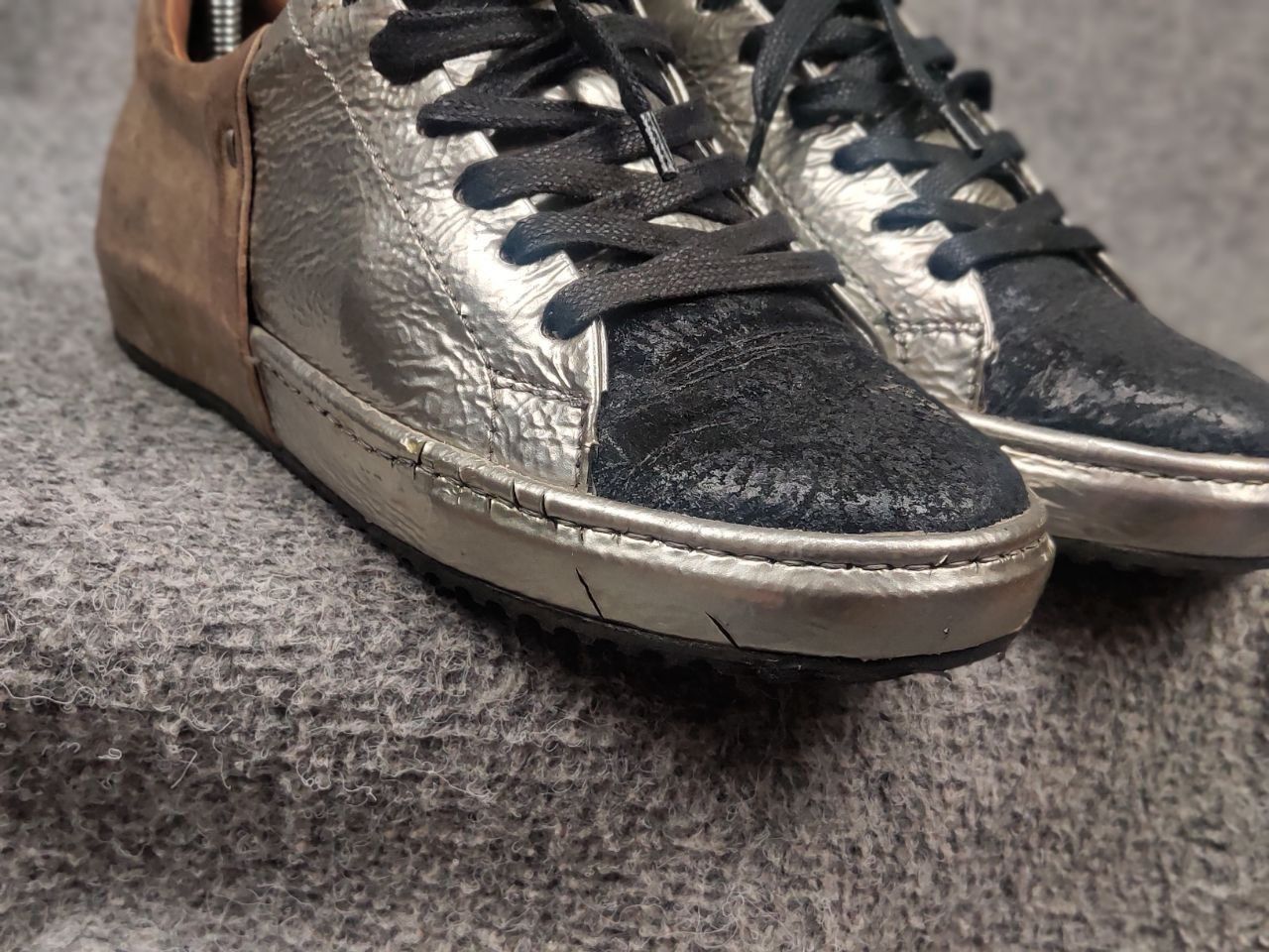 A.S.98 A.S.98 Airstep Design leather silver Low Lace Up Sneakers Size US 6 / IT 36 - 15 Thumbnail