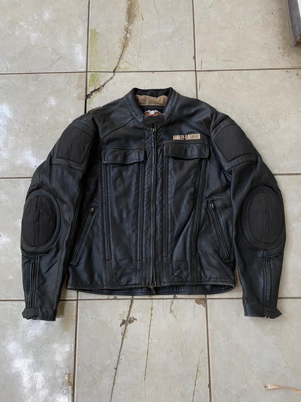 Harley Davidson Harley Davidson FXRG Series Leather Jacket Size US L / EU 52-54 / 3 - 6 Thumbnail