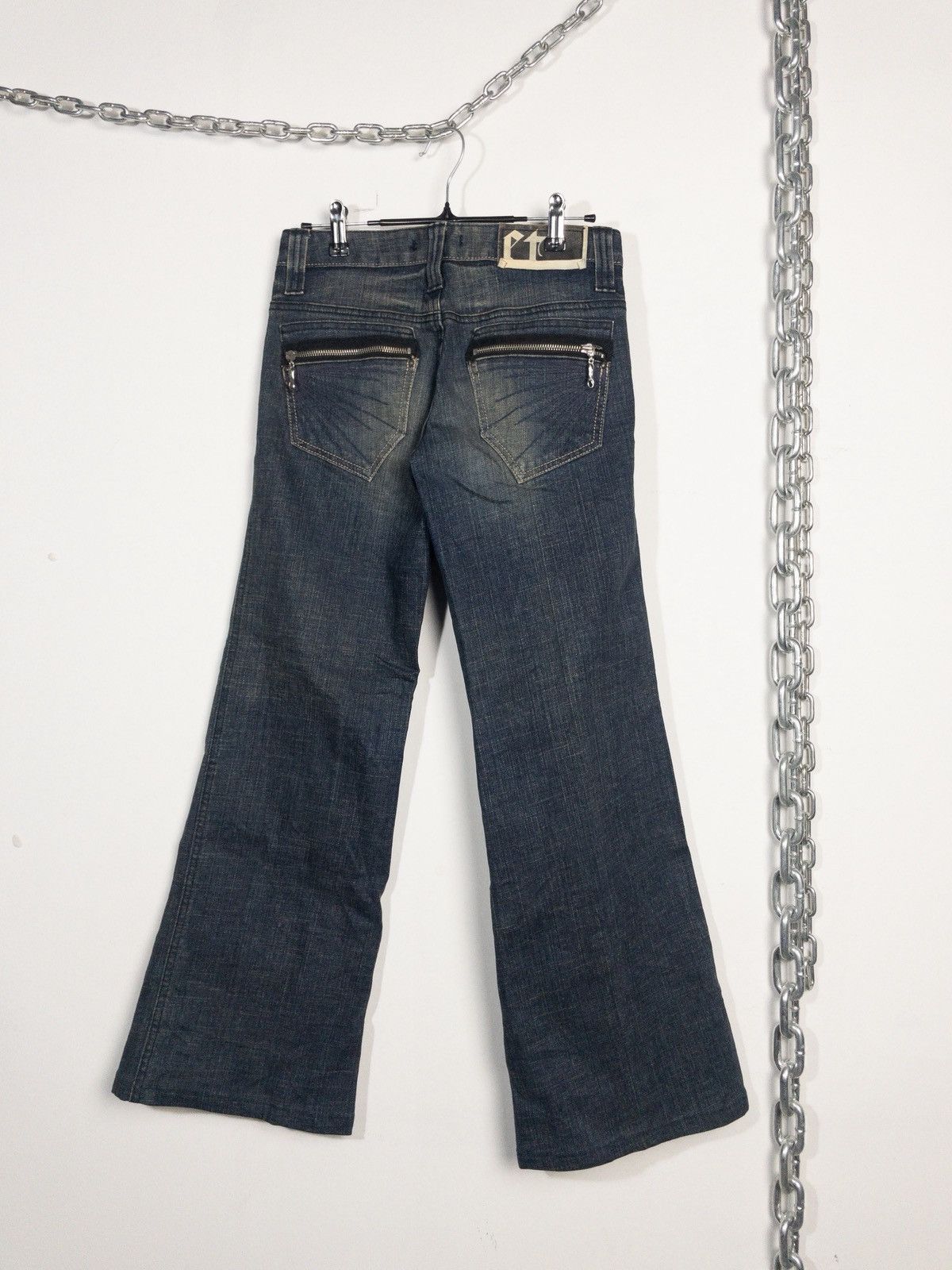 Tornado Mart ET Flare Jeans Washed Faded Flare like Tornado Mart Size US 29 - 2 Thumbnail