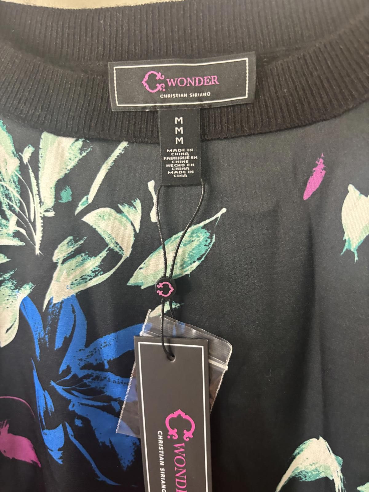 Designer C Wonder Floral Print Pullover Sweater - Size M Size M / US 6-8 / IT 42-44 - 3 Thumbnail