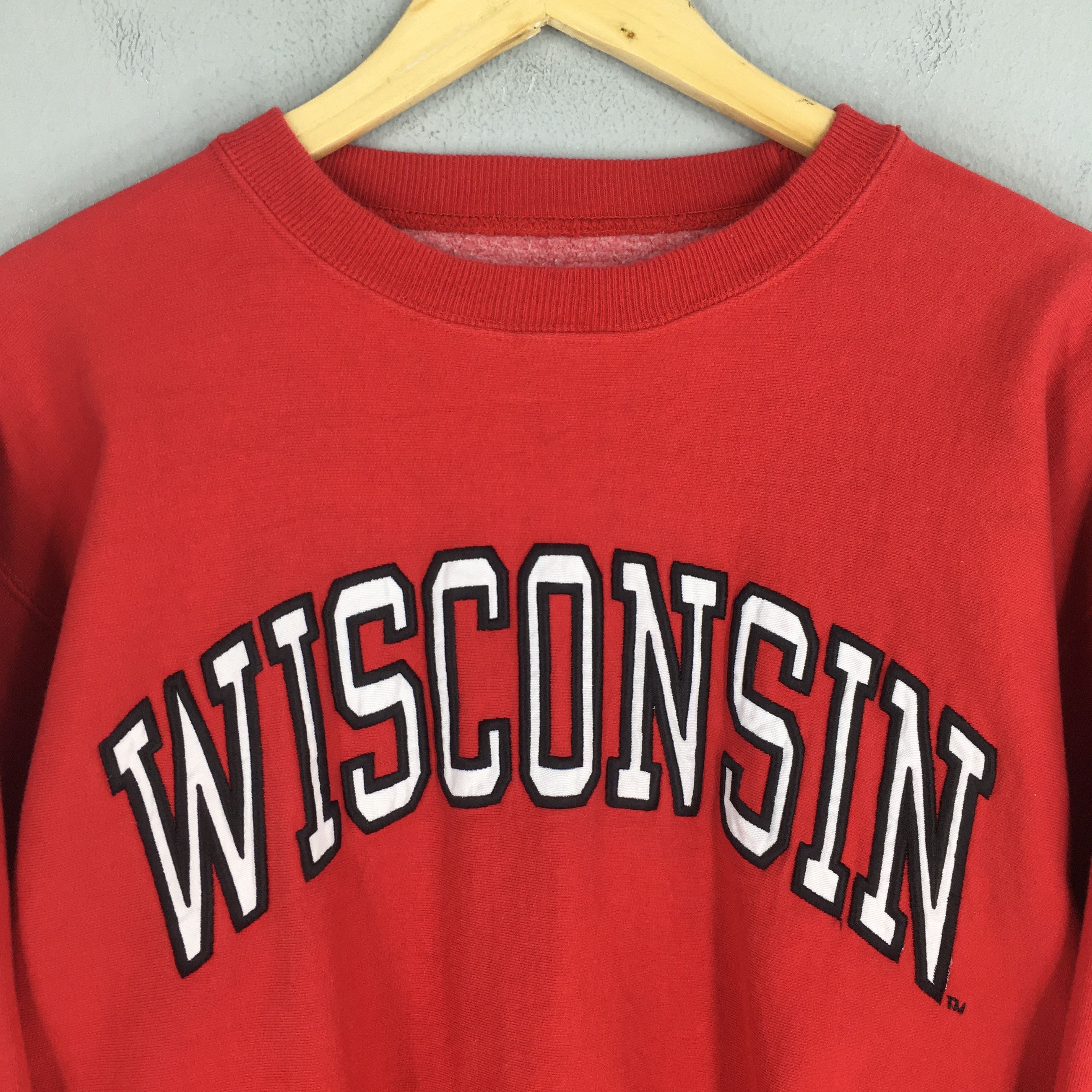 NCAA × Vintage Vintage University Of Wisconsin Badgers Sweatshirt Large Size US L / EU 52-54 / 3 - 2 Thumbnail