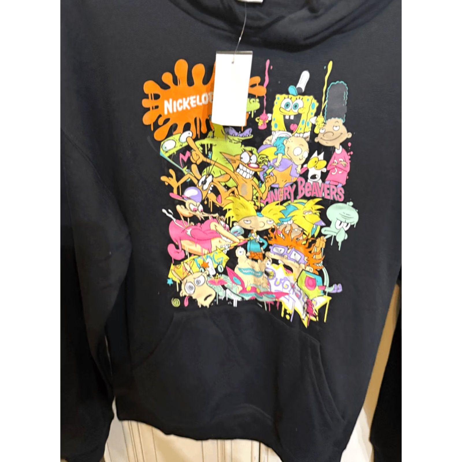 Nickelodeon Nickelodeon Men's Mash-up Graphic Pullover Hoodie Sweatshirt Black Small NWT Size US S / EU 44-46 / 1 - 7 Thumbnail