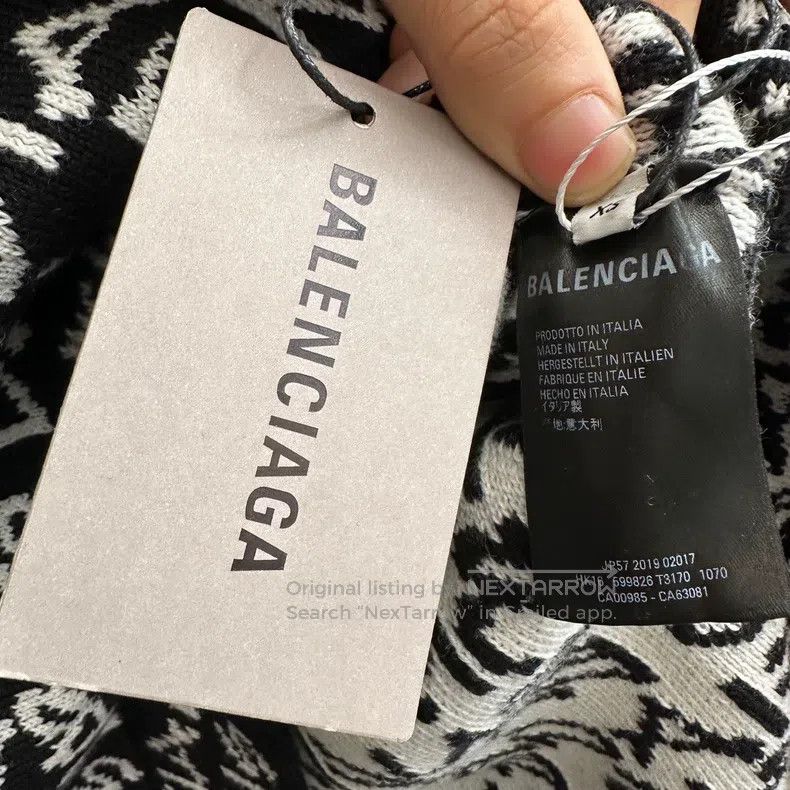 Balenciaga Balenciaga Knit full print sweater/XS Size US XS / EU 42 / 0 - 4 Thumbnail