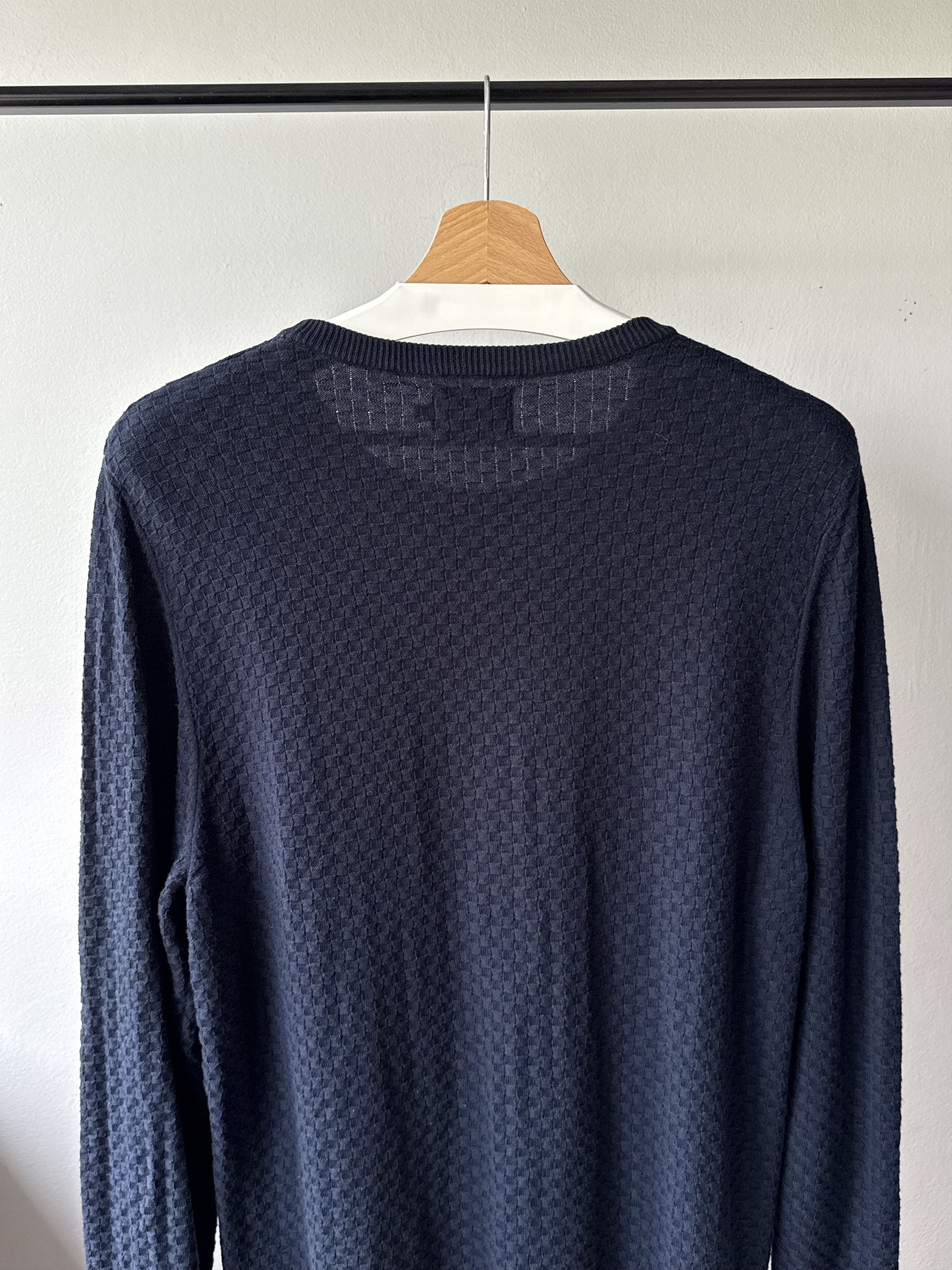NN07 NN07 No Nationality Albert Navy Blue Knitted Jumper Sweater Size US XL / EU 56 / 4 - 4 Thumbnail