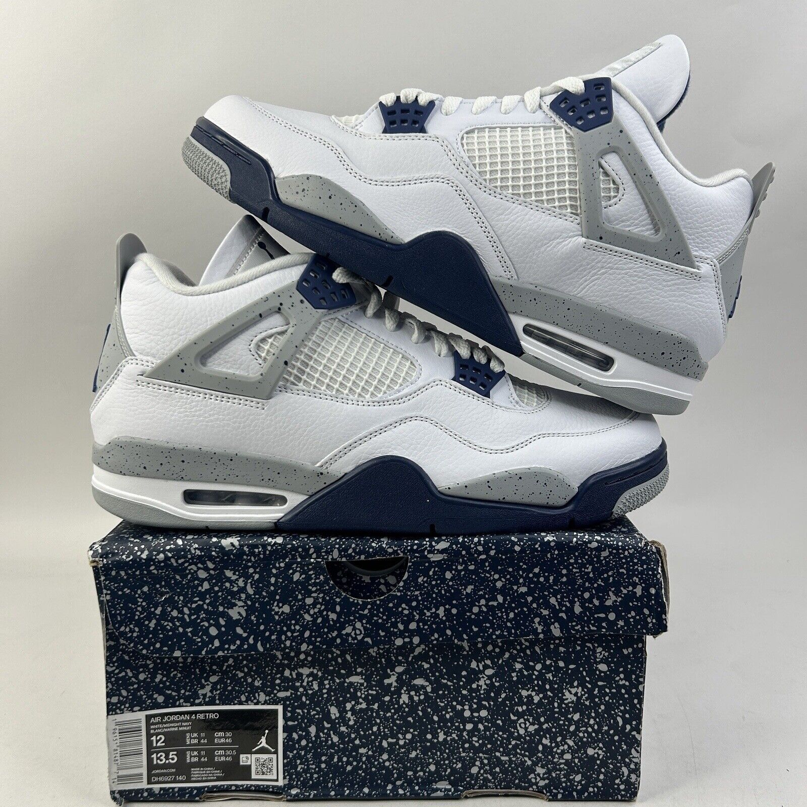 Nike Nike Air Jordan 4 Retro "Midnight Navy" 2024 Size US 12 / EU 45 - 1 Thumbnail