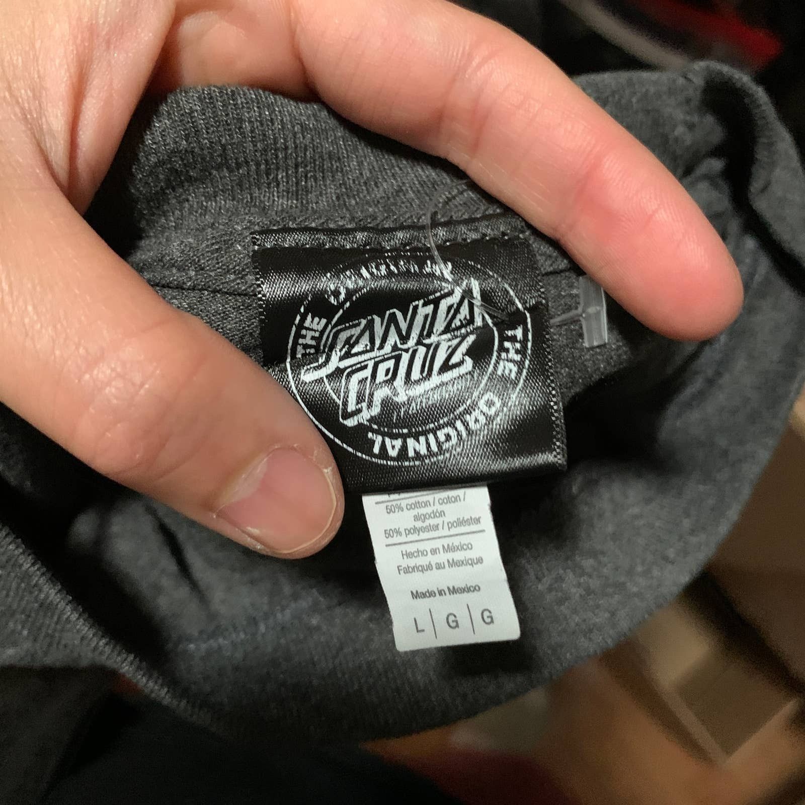 Other Santa Cruz Gray Shirt Adult Large Casual T Shirt Mens Size US L / EU 52-54 / 3 - 3 Thumbnail