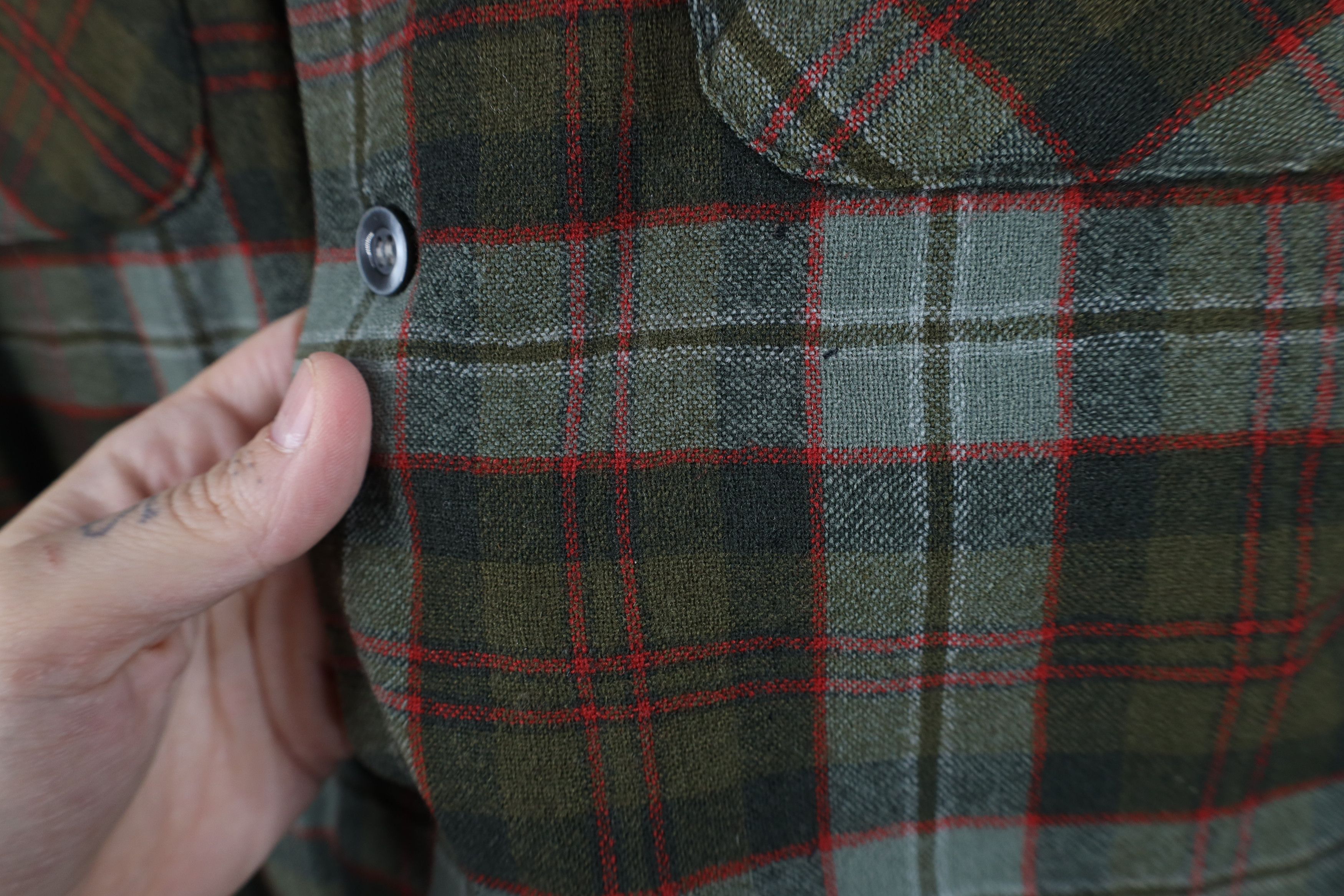 Vintage Vintage 50s Rockabilly Wool Board Button Shirt Plaid USA Size US M / EU 48-50 / 2 - 4 Thumbnail