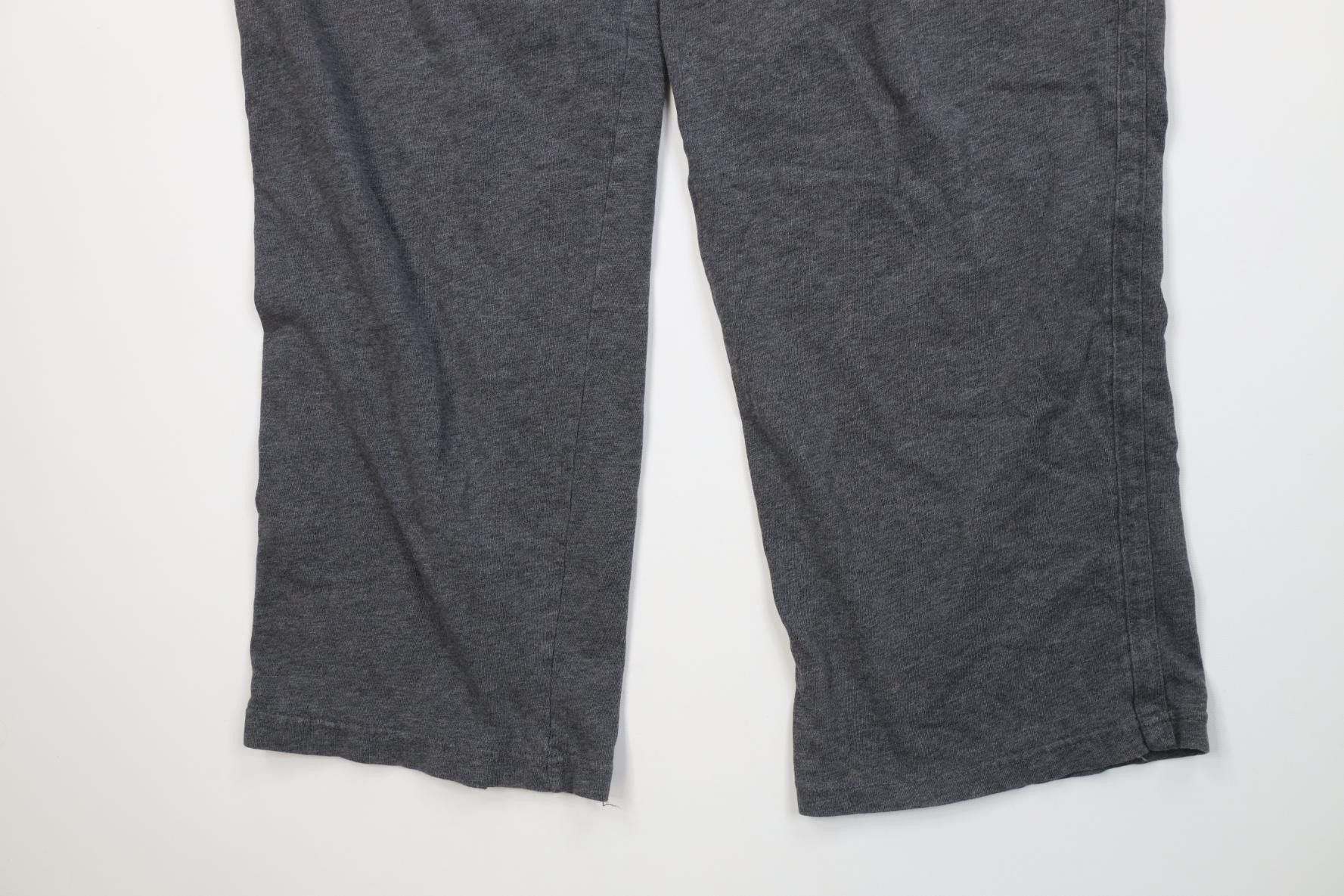 Nike Vintage Y2K Nike Mini Swoosh Cotton Knit Wide Leg Pants Gray Size US 38 / EU 54 - 4 Thumbnail