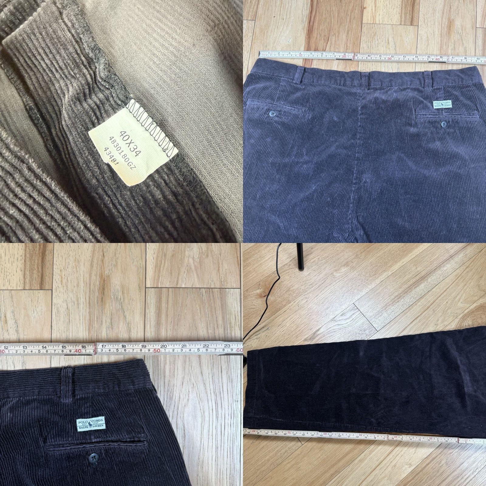 Polo Ralph Lauren VTG Polo Ralph Lauren Pants Corduroy Brown Straight Relaxed 38/33 Mens Inseam 33 Chino 40/34 Size US M / EU 48-50 / 2 - 8 Thumbnail