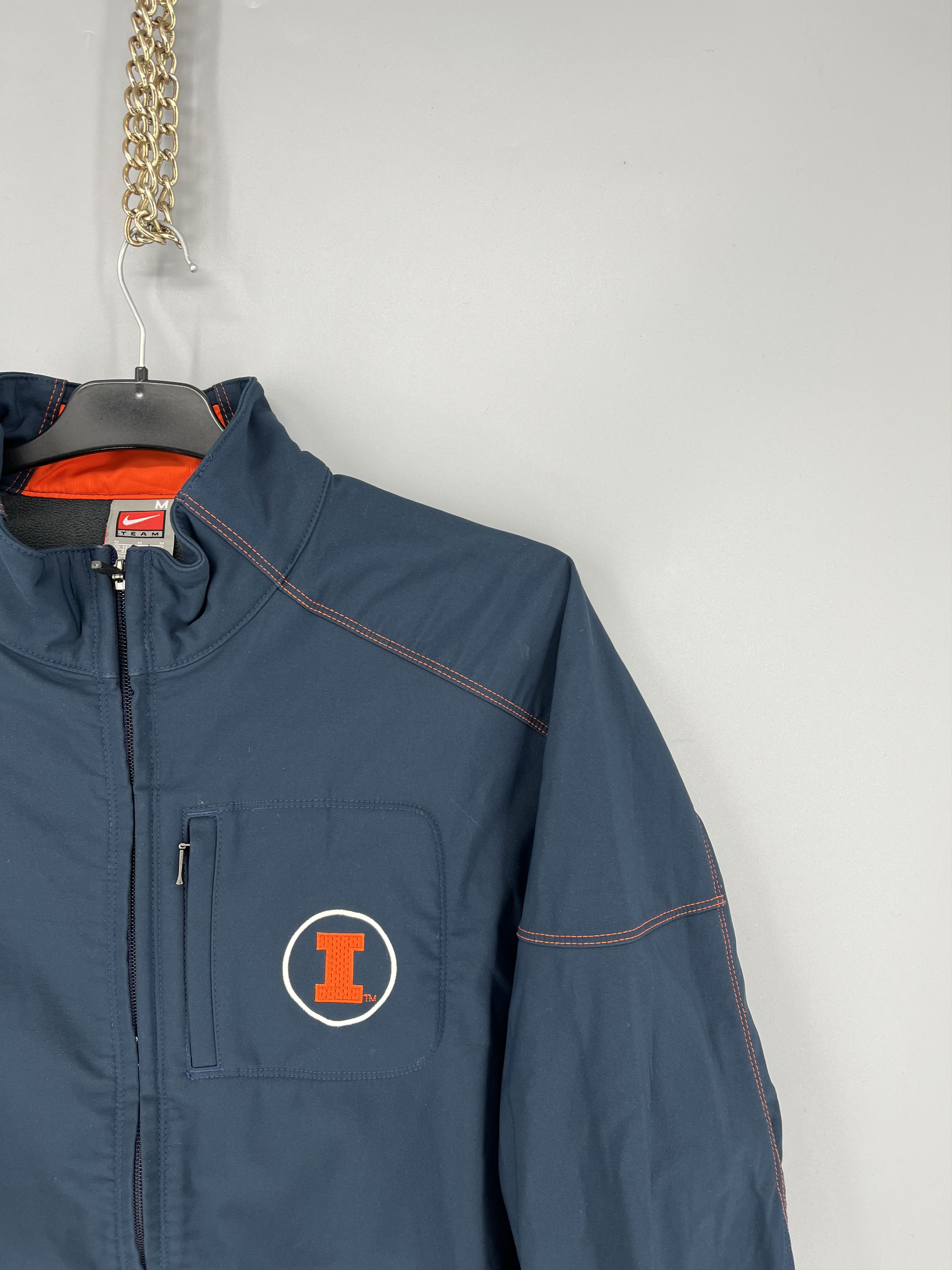 Nike I Illinois Nike Vintage Doublesided Embroidered Track Jacket Size US M / EU 48-50 / 2 - 5 Thumbnail